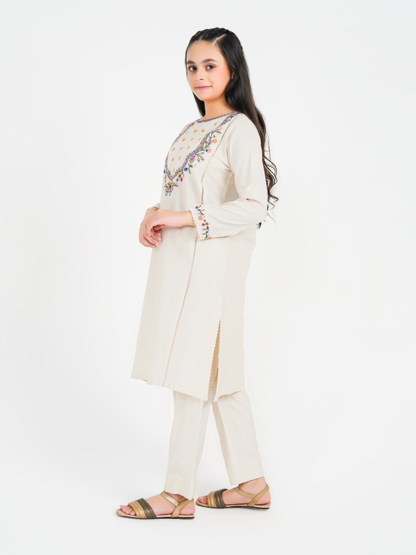 Khaddar Shirt-Embroidered