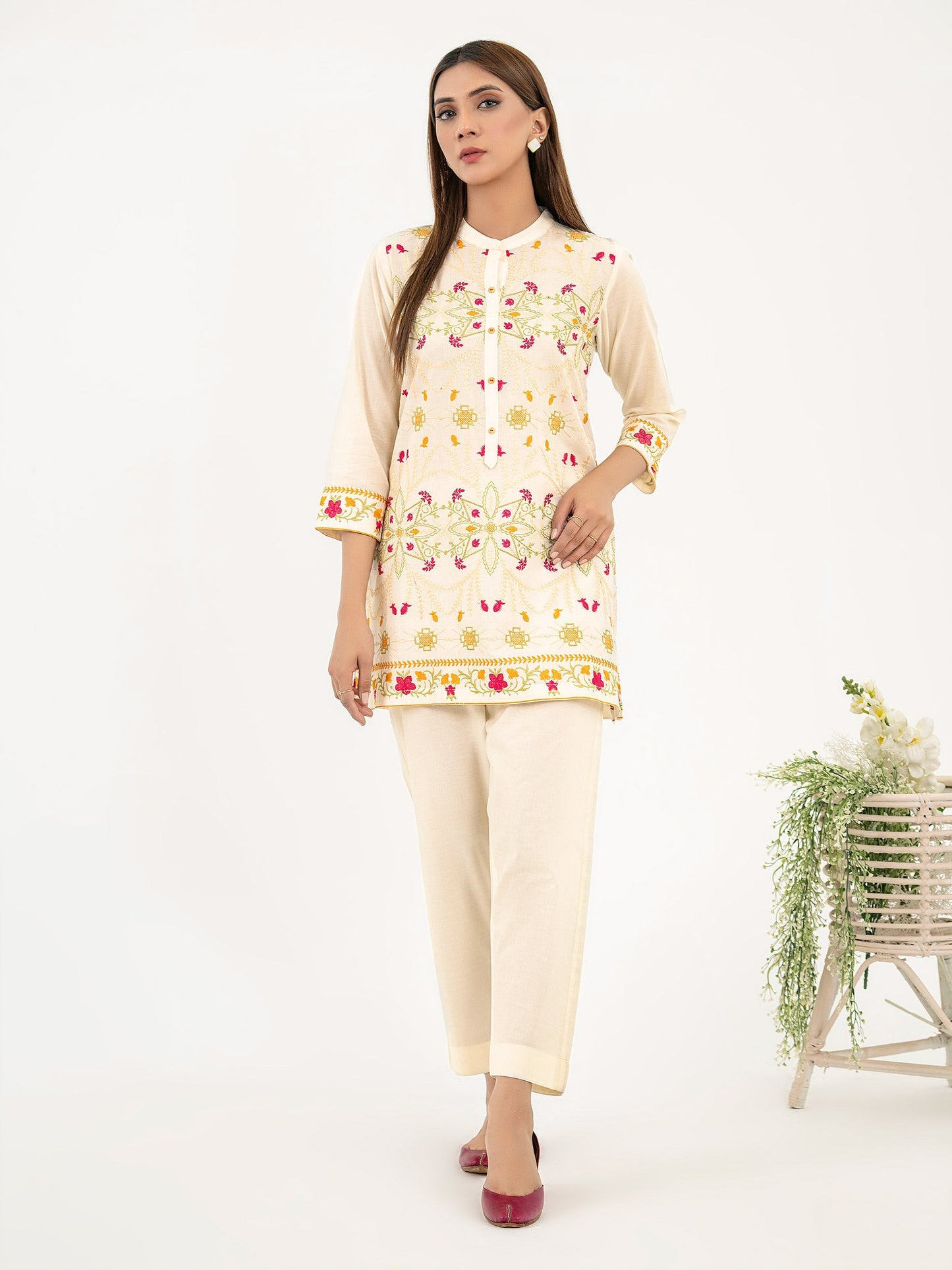 Lawn Kurti-Embroidered (Pret)