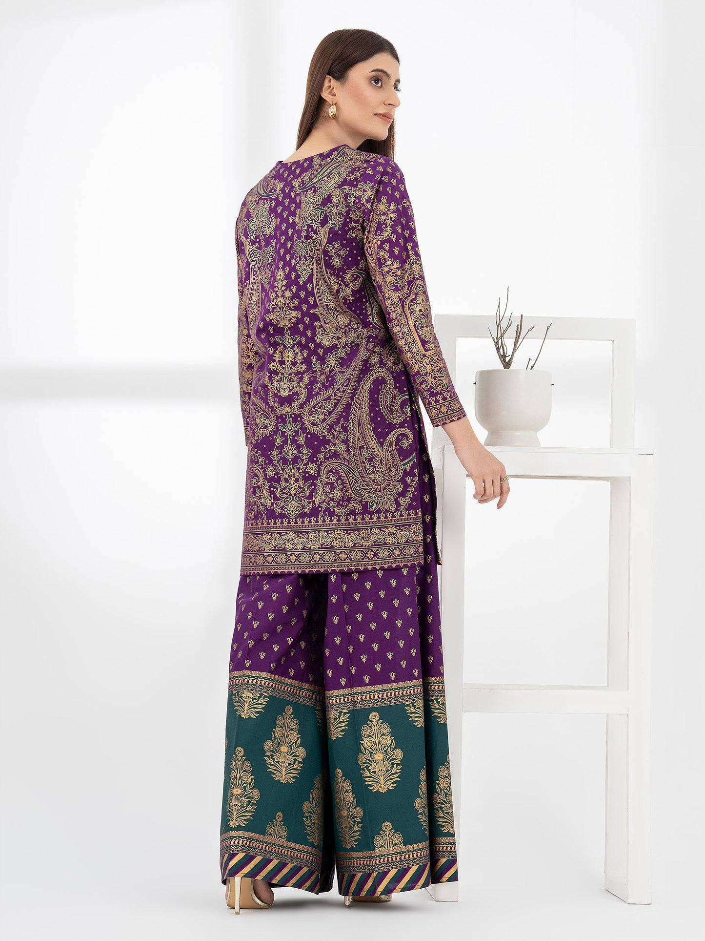 2 Piece Lawn Suit-Paste Print (Pret)