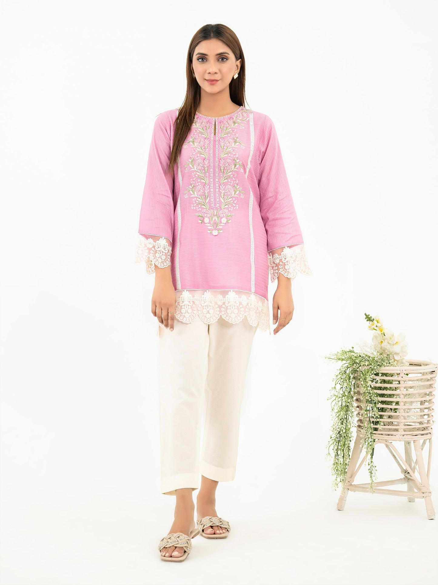 Lawn Kurti-Embroidered(Pret)