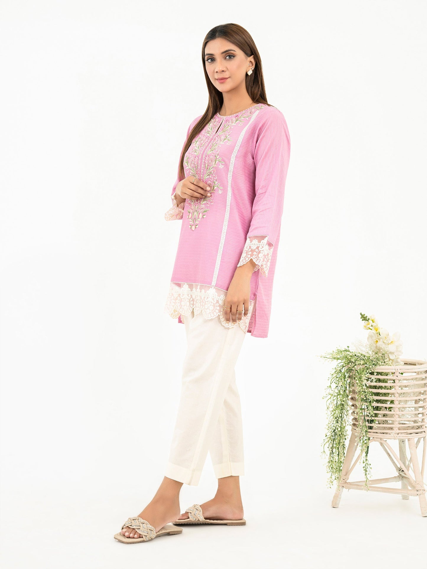 Lawn Kurti-Embroidered(Pret)