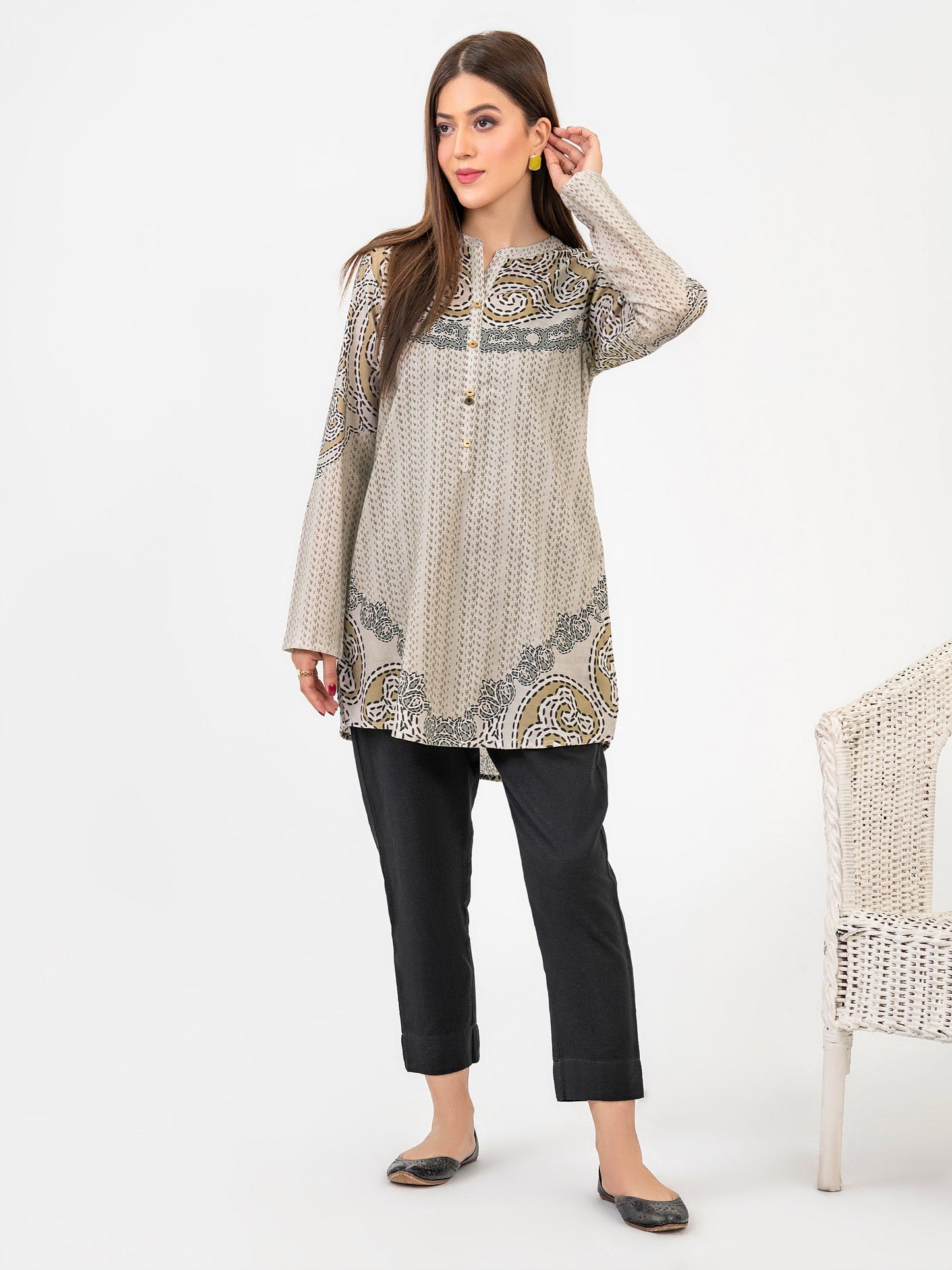 Khaddar Kurti-Printed(Pret)