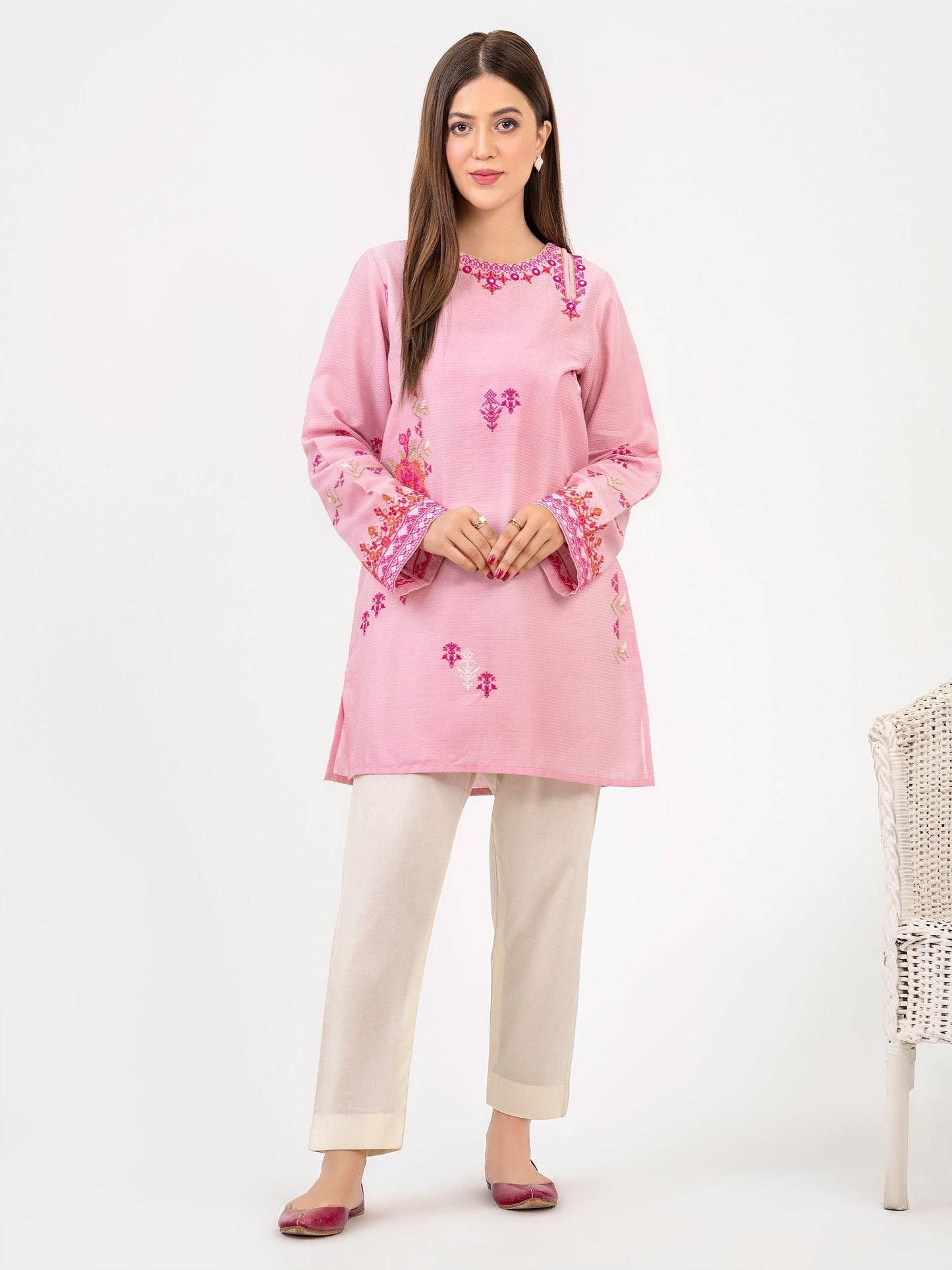 Lawn Kurti-Embroidered(Pret)