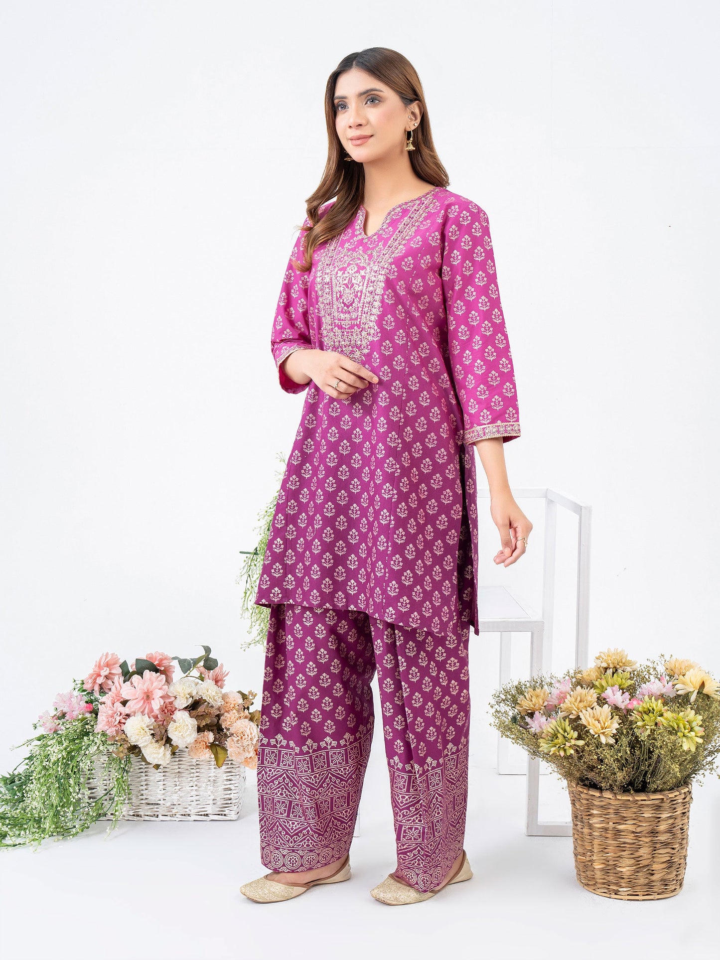 2 Piece Lawn Suit-Embroidered (Pret)