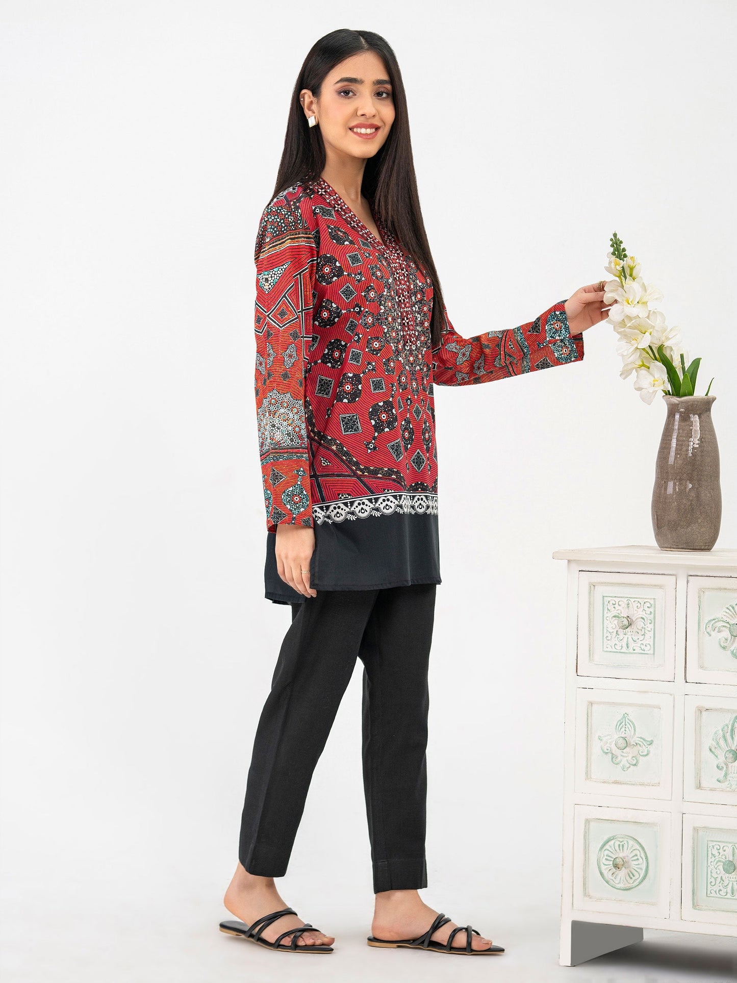 Lawn Kurti-Embroidered (Pret)