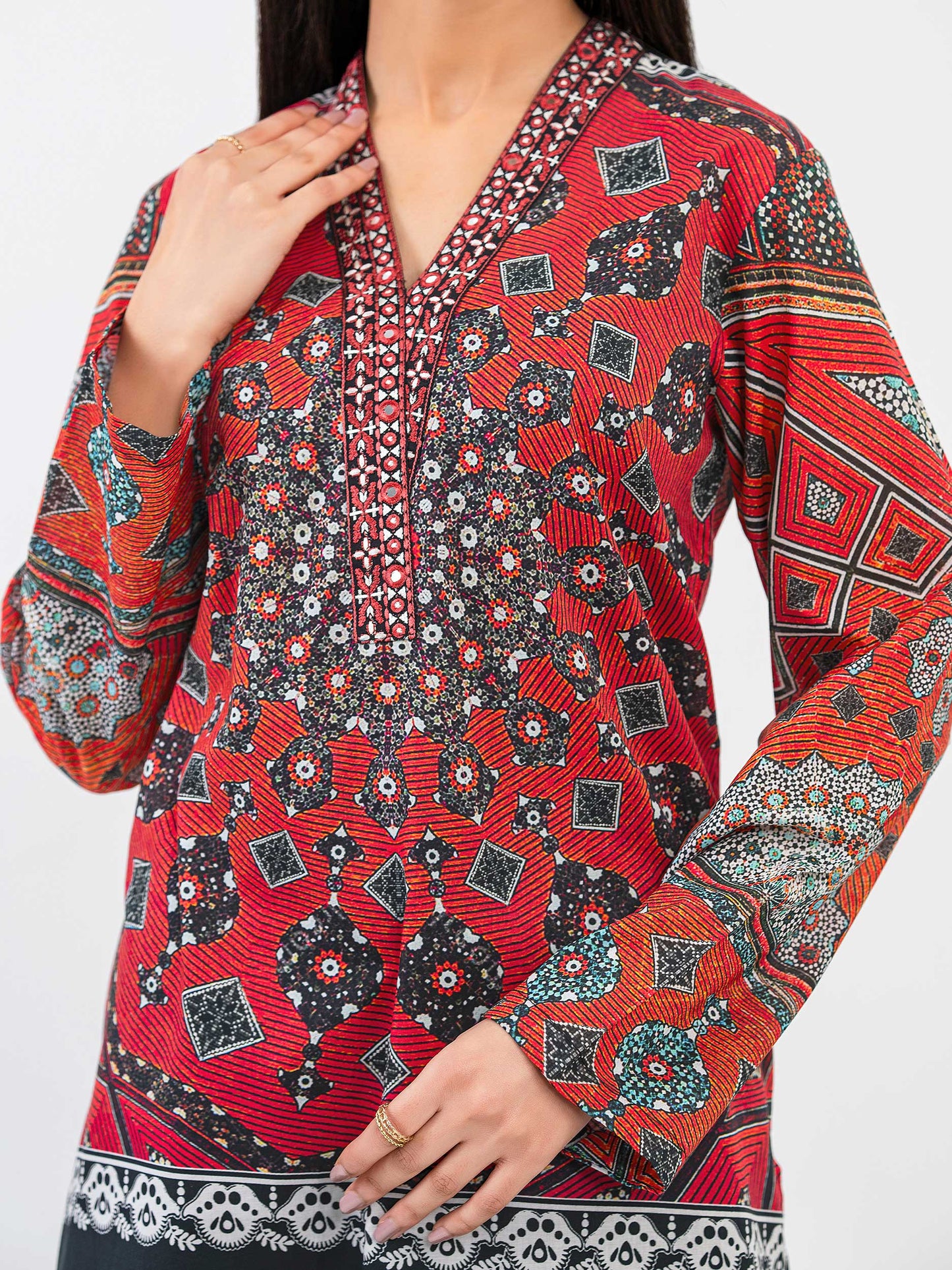 Lawn Kurti-Embroidered (Pret)