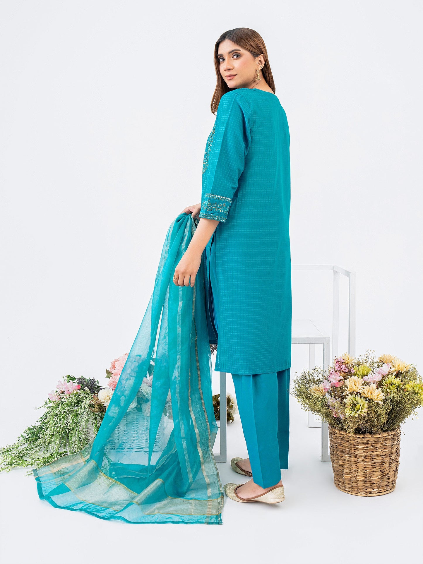 3 Piece Lawn Suit-Embroidered (Pret)