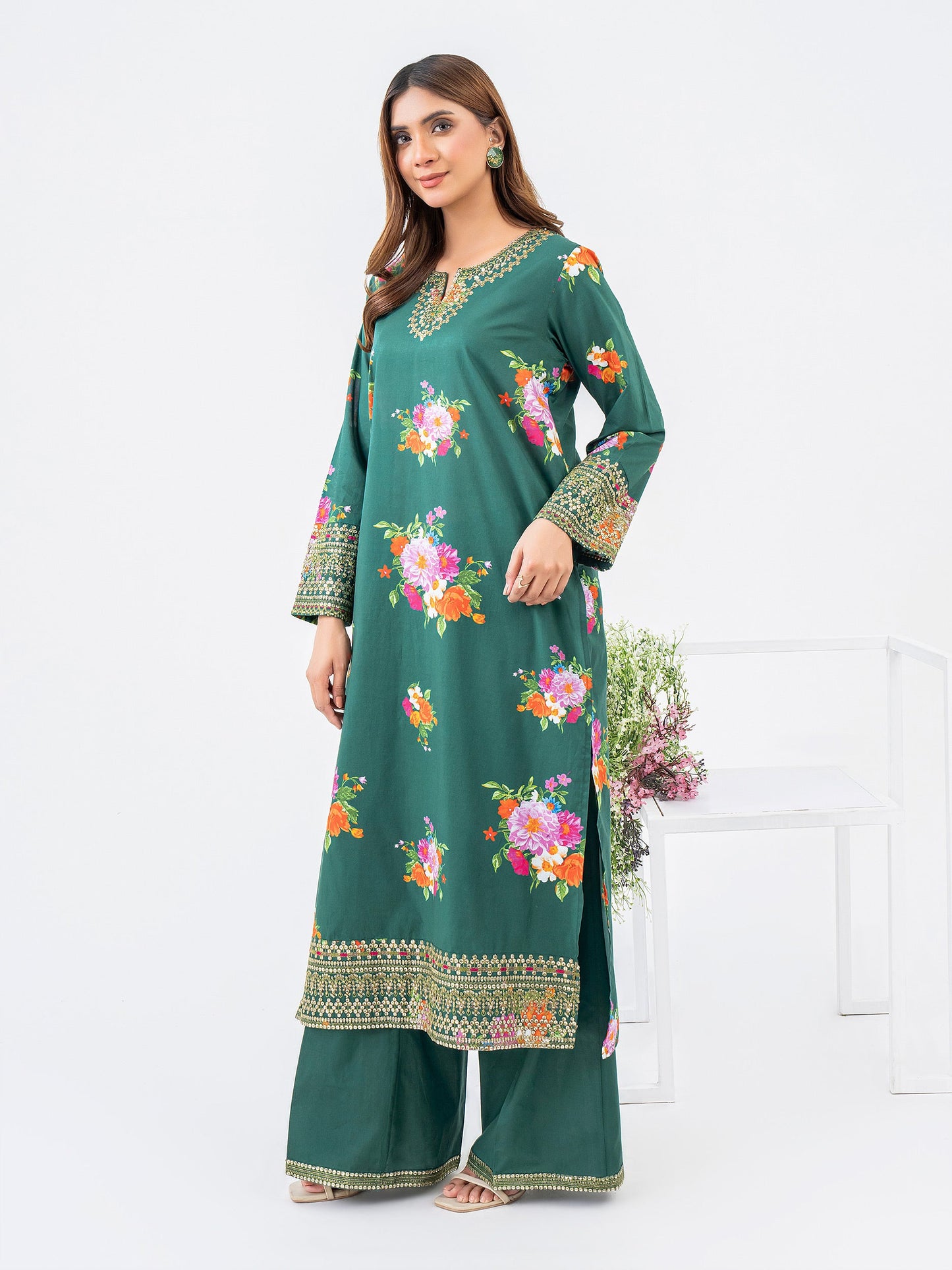 2 Piece Lawn Suit-Embroidered (Pret)