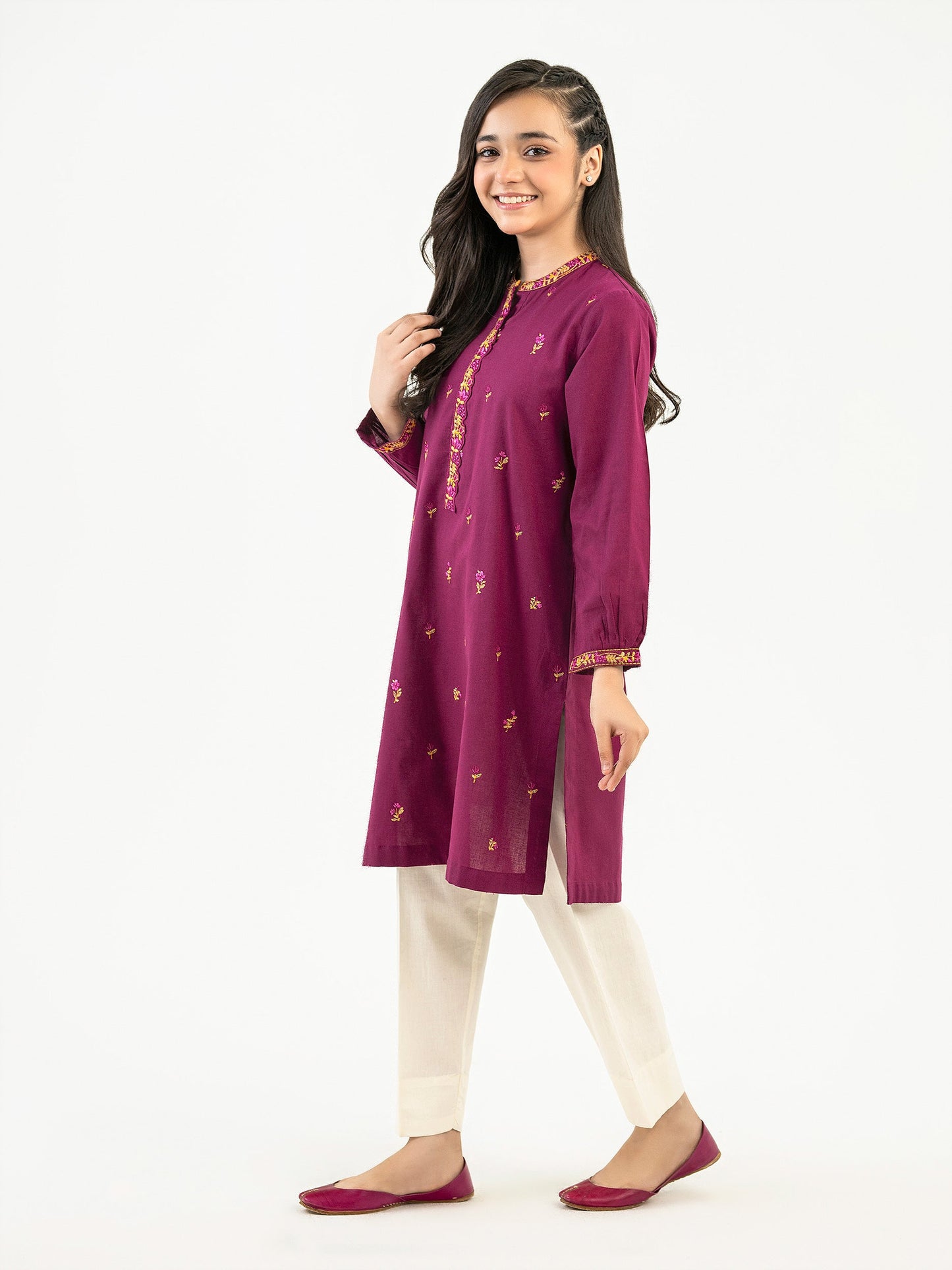 Khaddar Shirt-Embroidered (Pret)