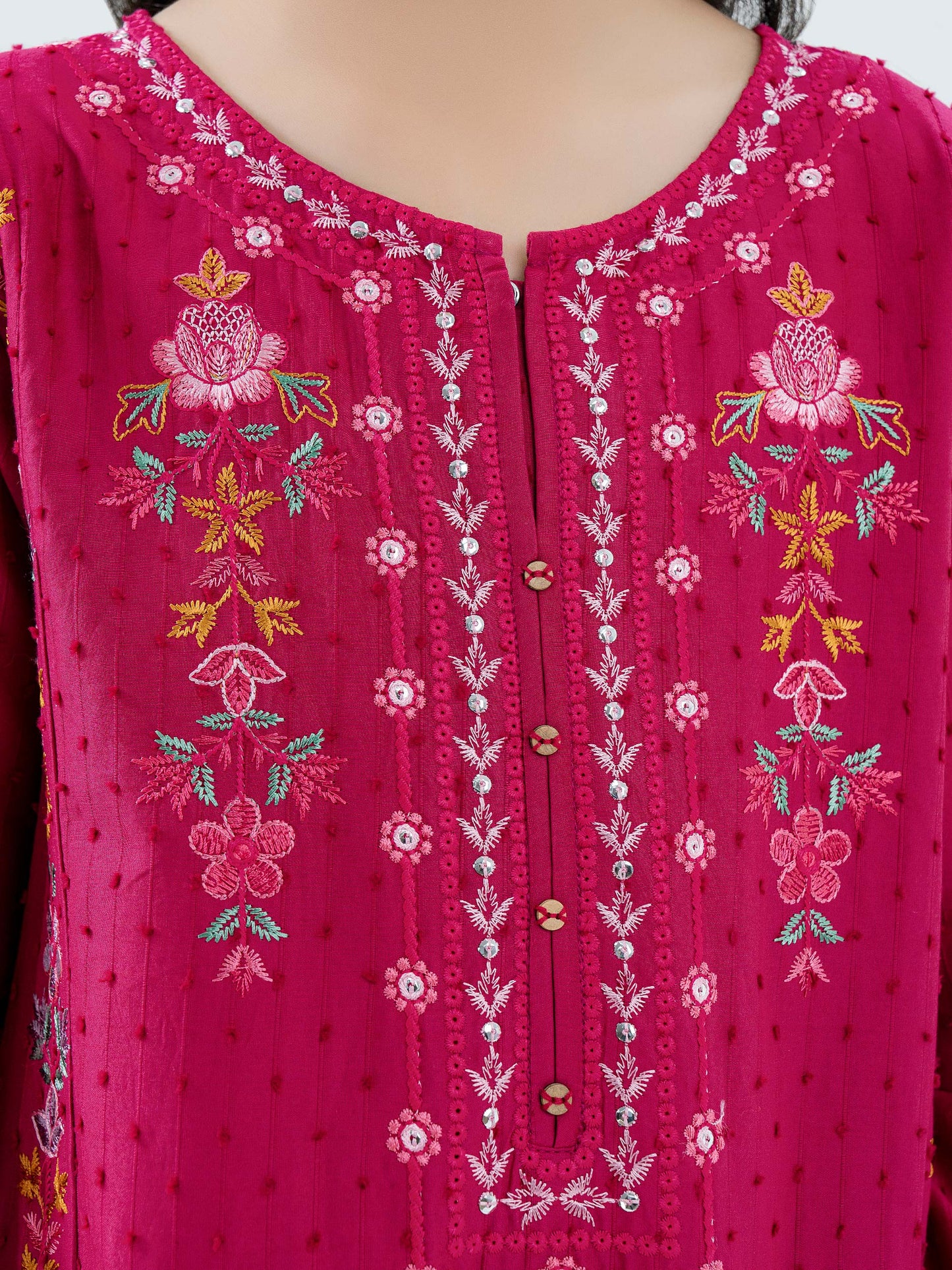 2 Piece Lawn Suit-Embroidered