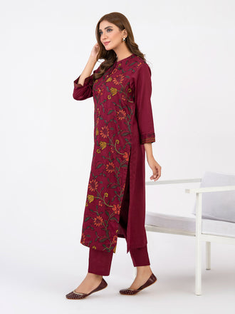 2-piece-satin-suit-embroidered(pret)