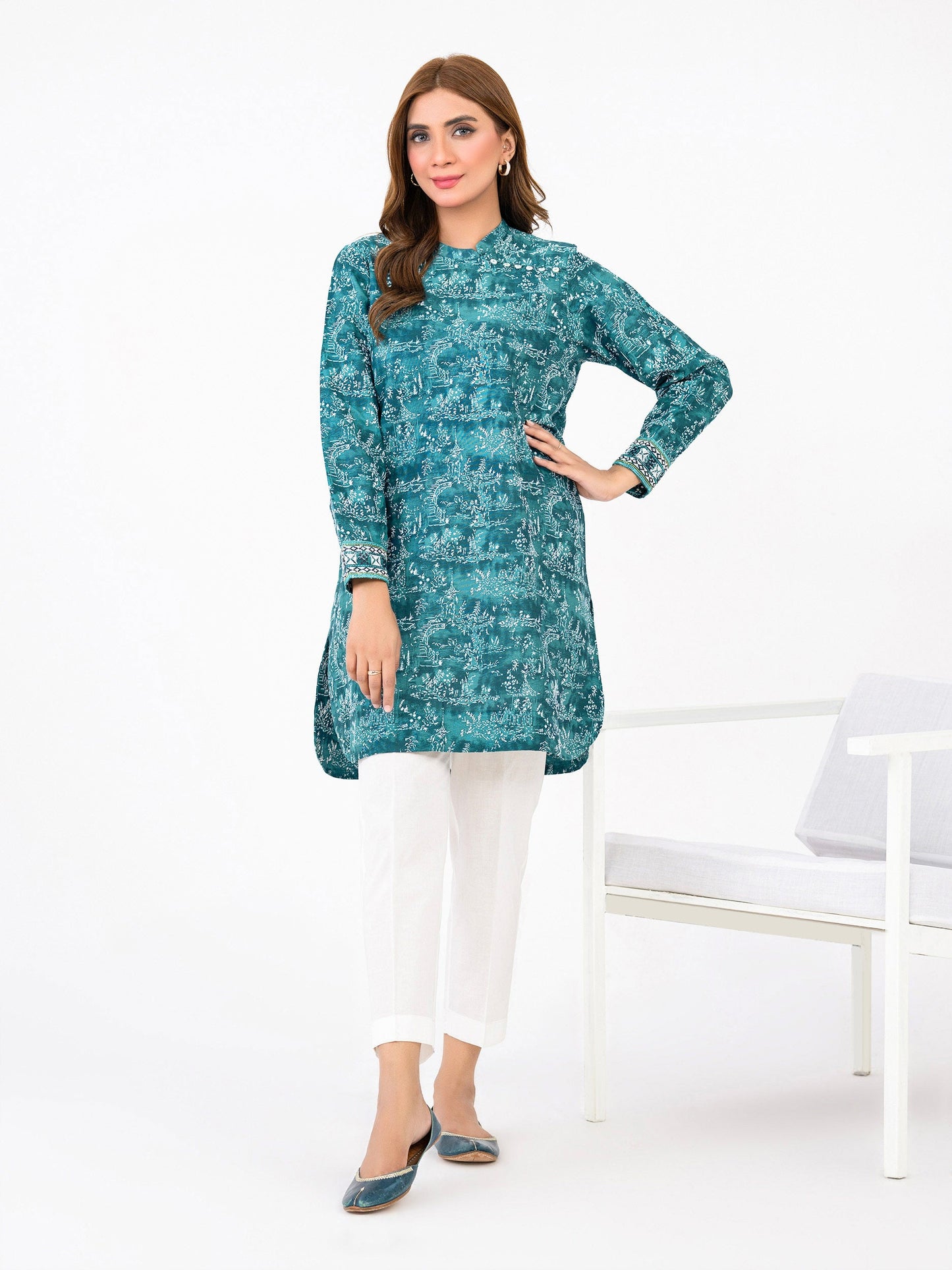 Khaddar Shirt-Embroidered(Pret)