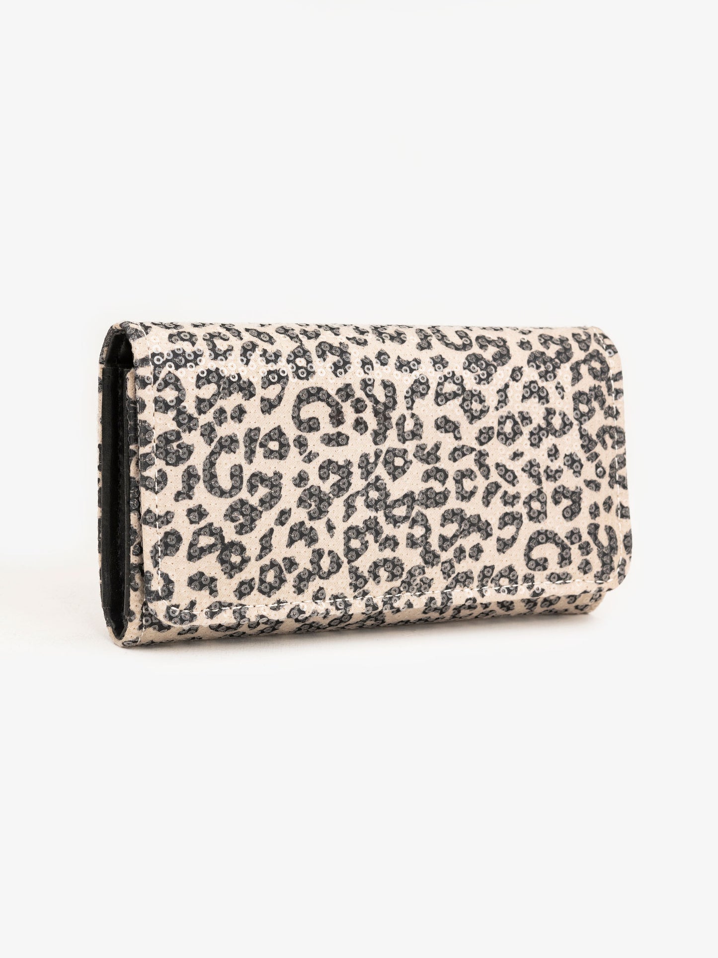 Embellished Printed Wallet