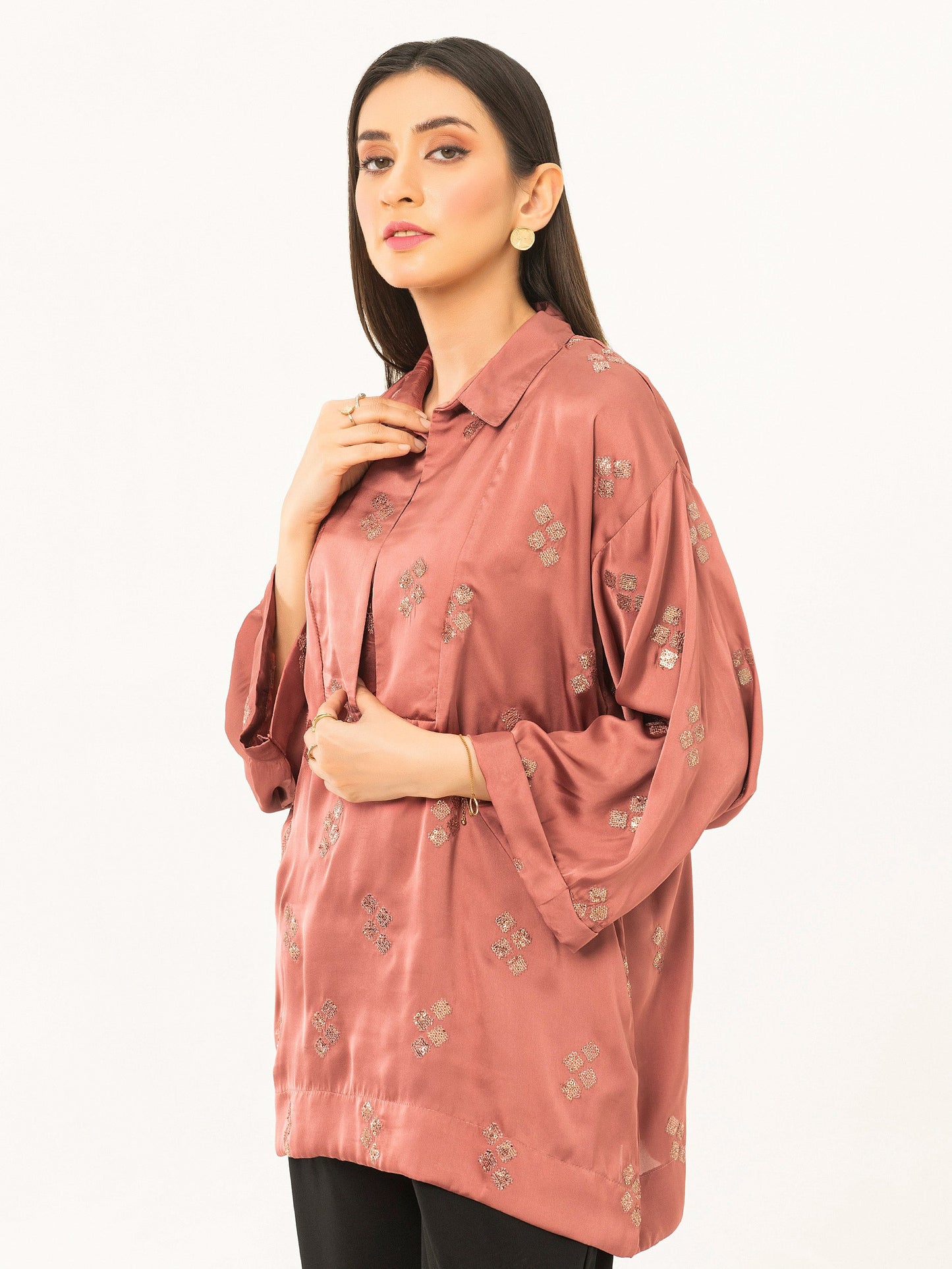 Silk Kurti-Embellished (Pret)