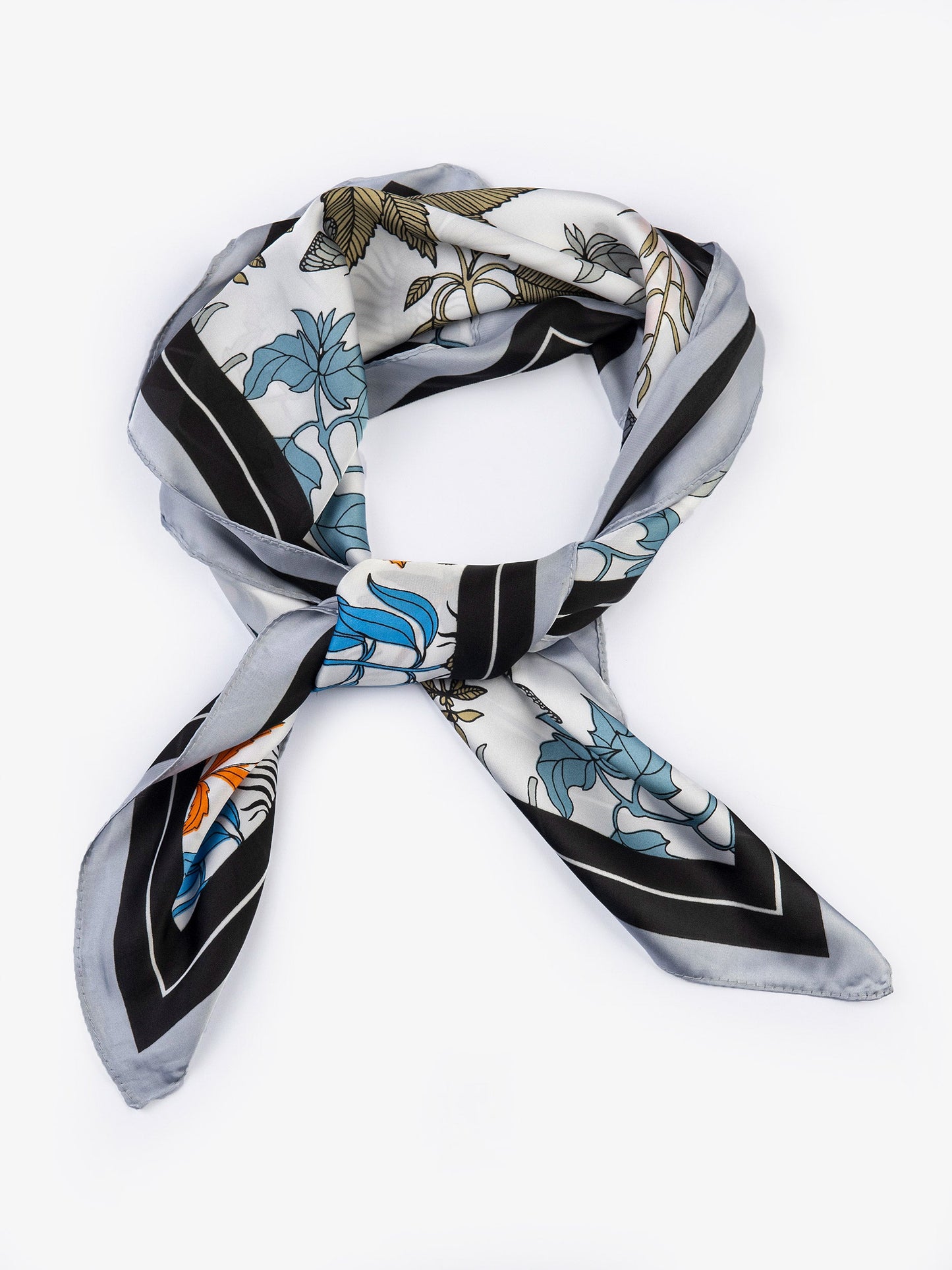 Printed Silk Mini Scarf