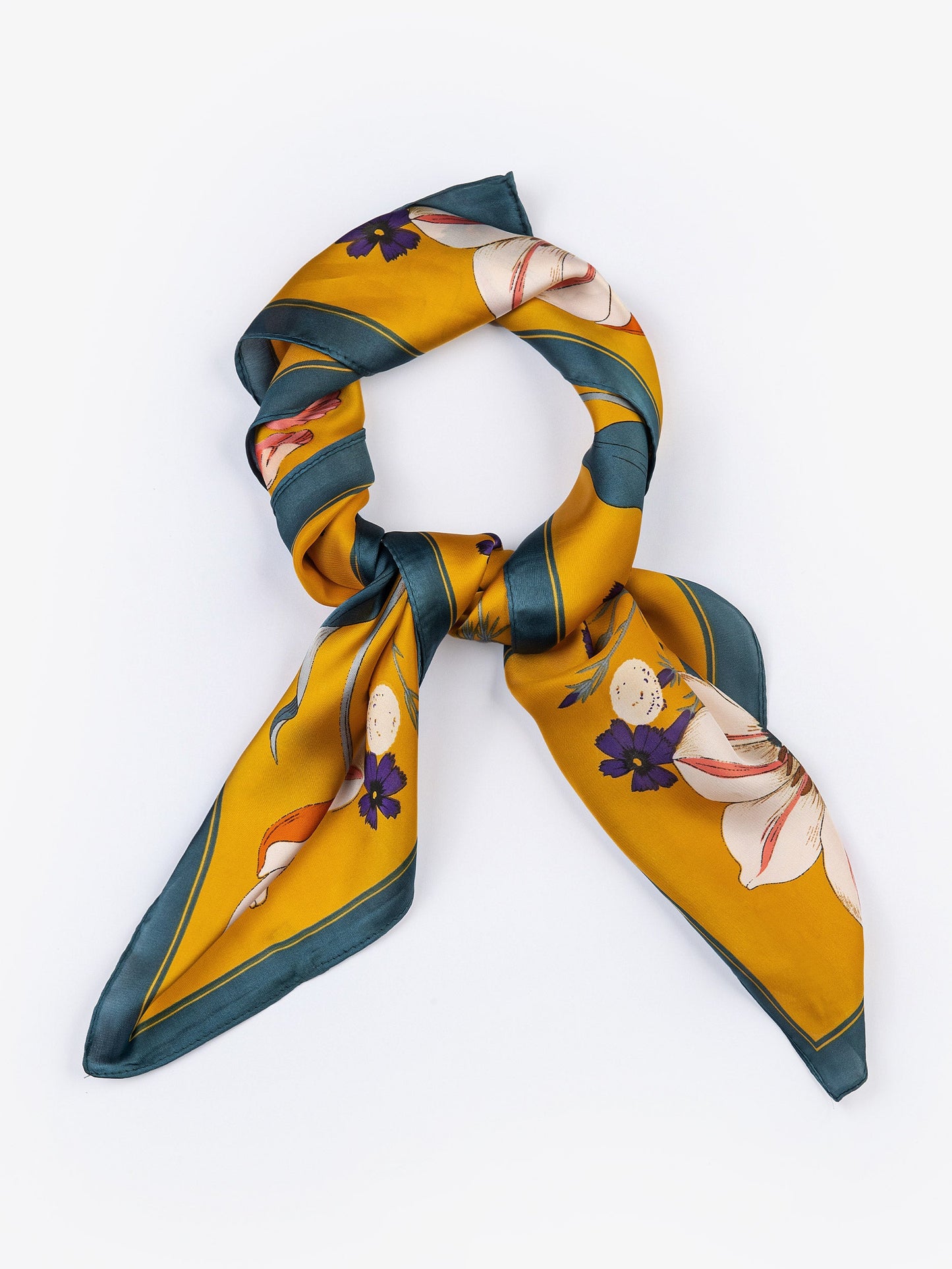 Printed Silk Mini Scarf