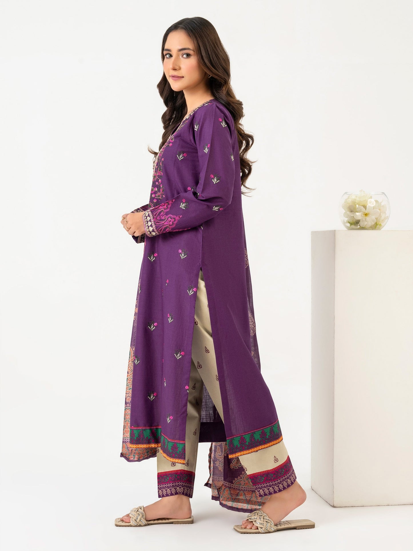 3 Piece Lawn Suit-Embroidered (Pret)