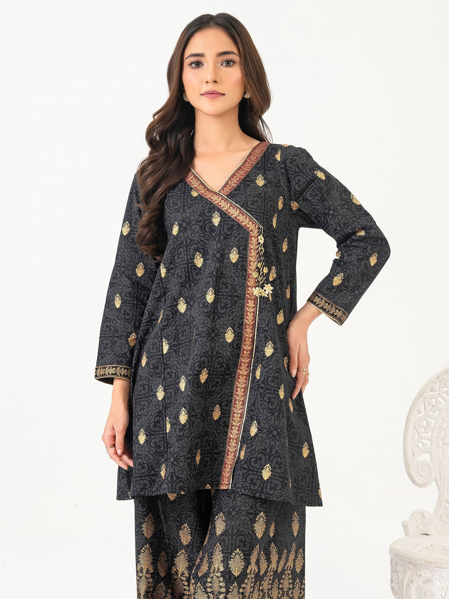 2 Piece Lawn Suit-Paste Print (Pret)