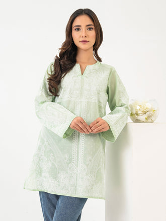 lawn-kurti-emboss-print-(pret)