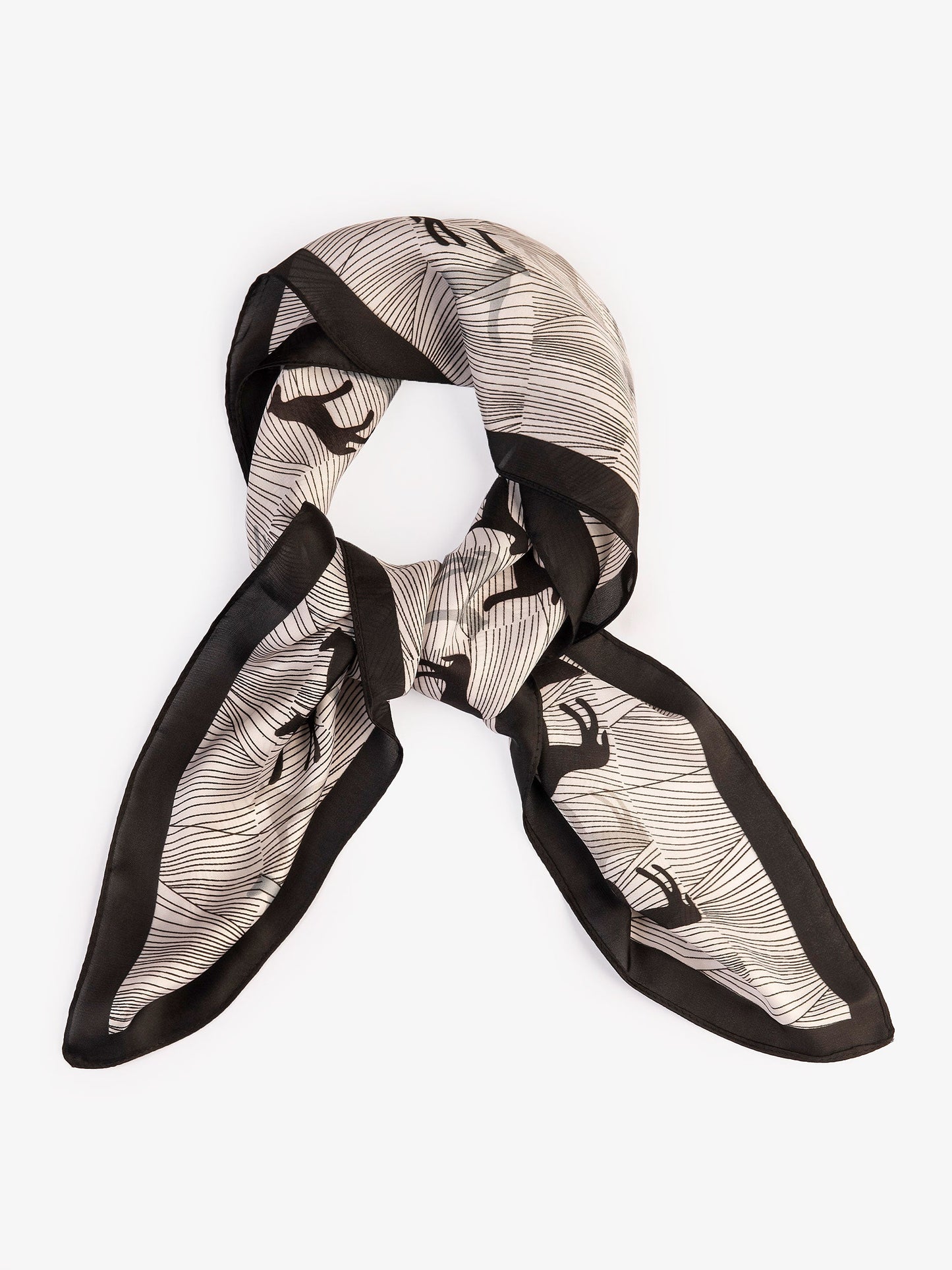 Printed Silk Mini Scarf