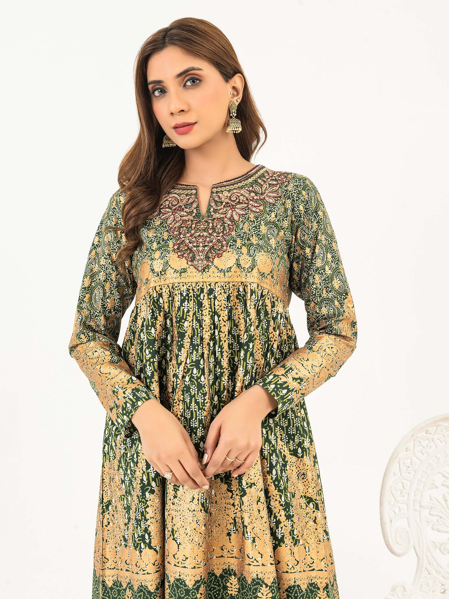 2 Piece Lawn Suit-Embroidered (Pret)