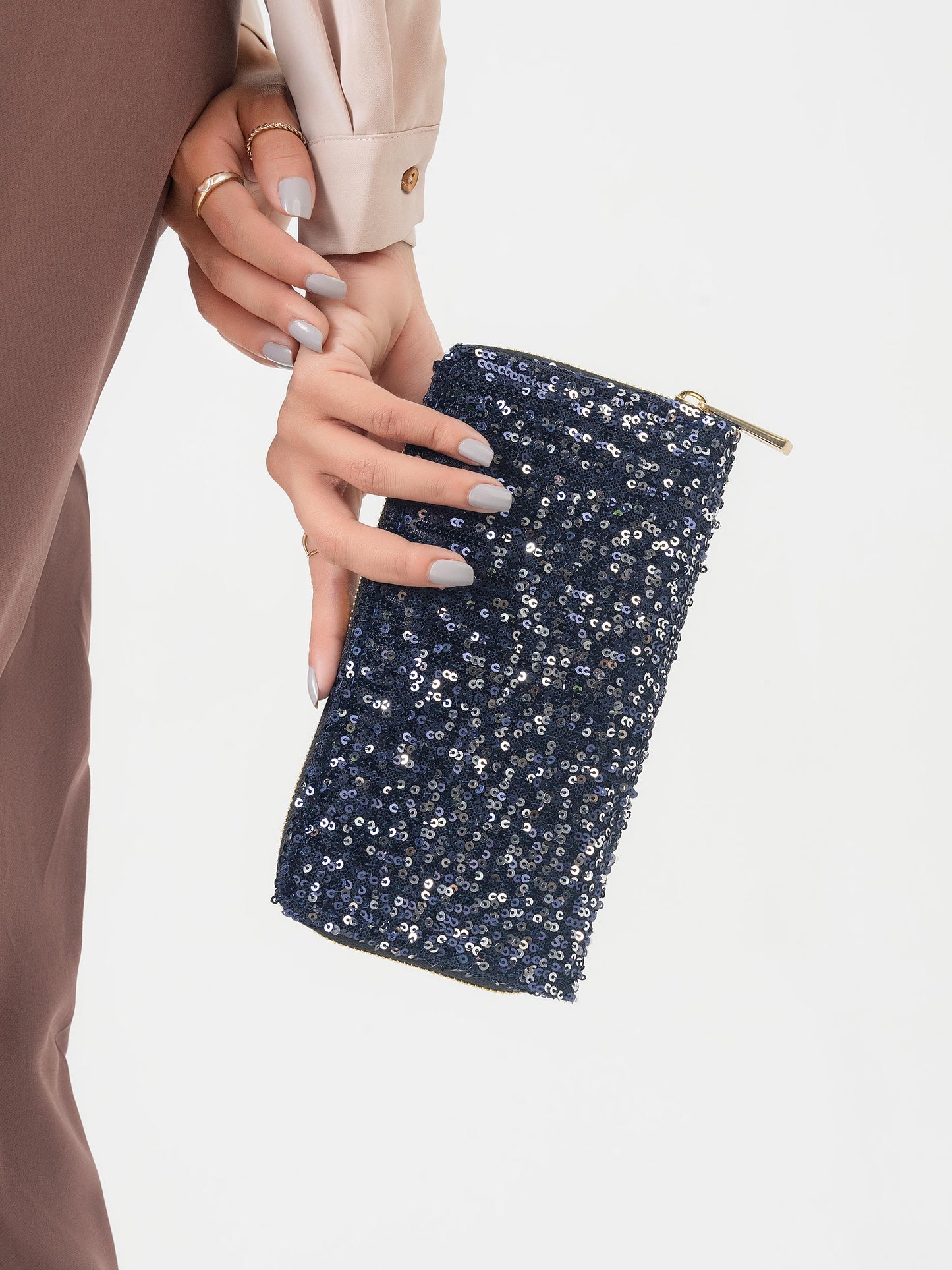 Sequins Embellished Wallet