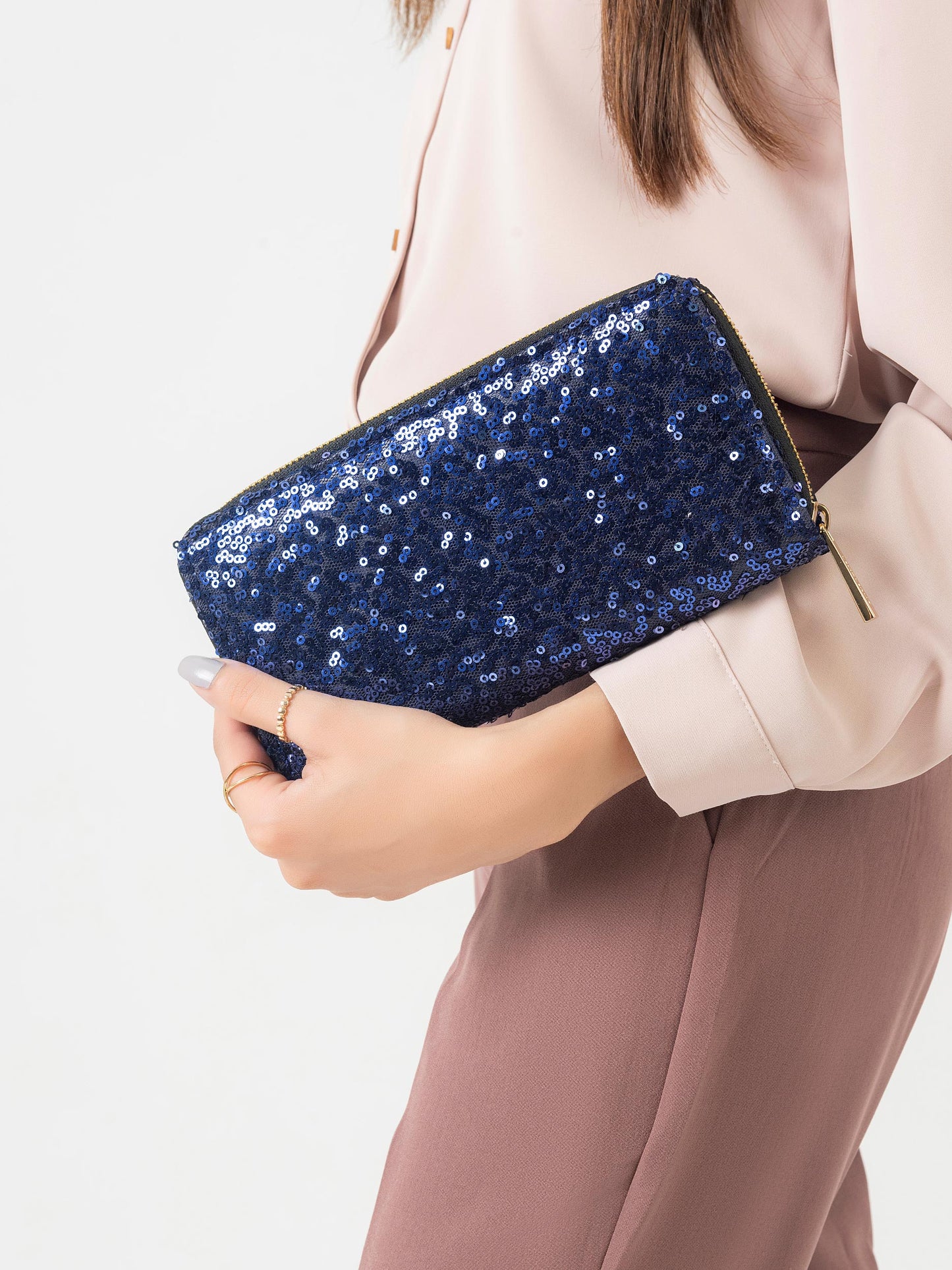 Sequins Embellished Wallet