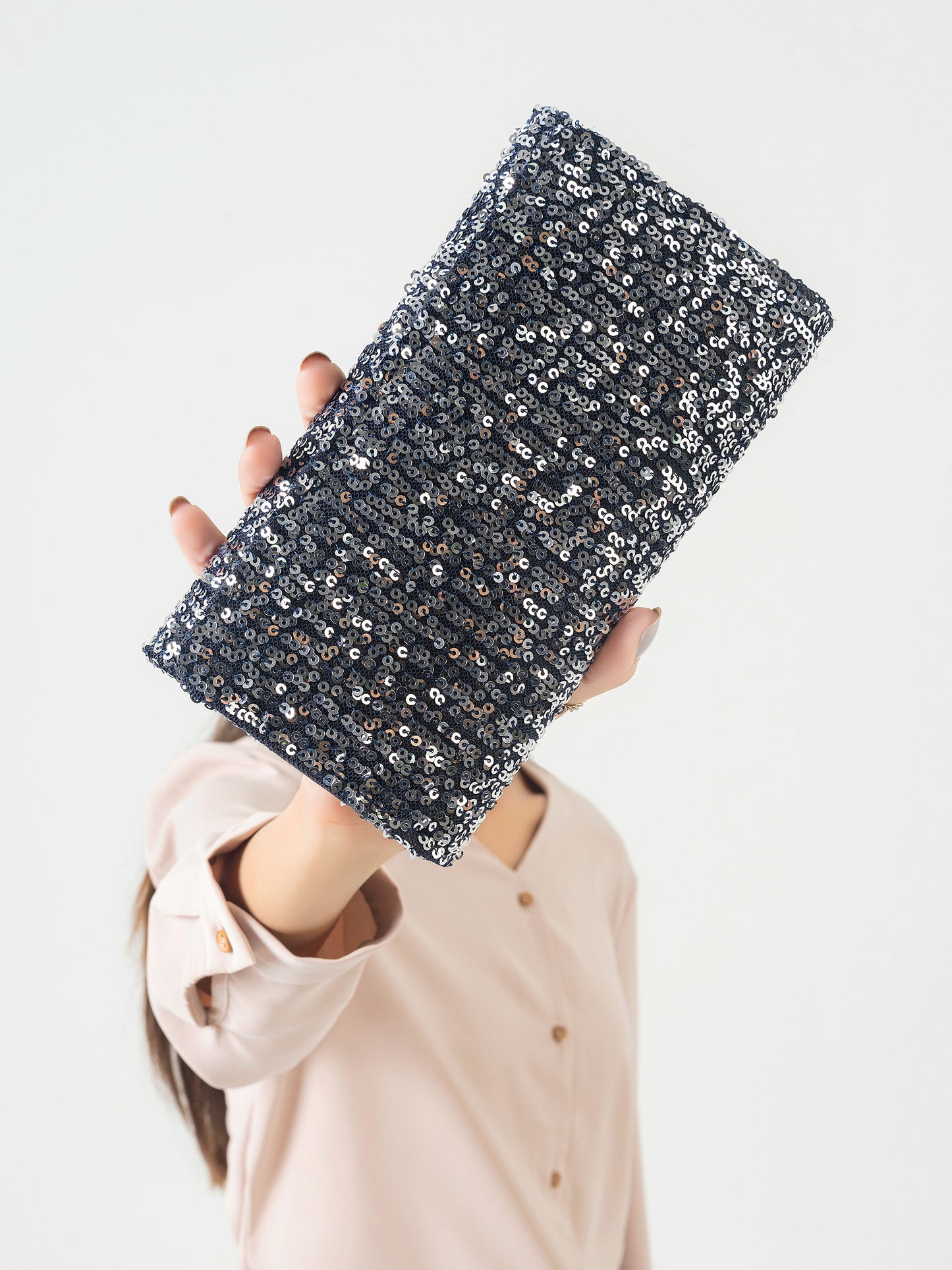 Sequins Embellished Wallet