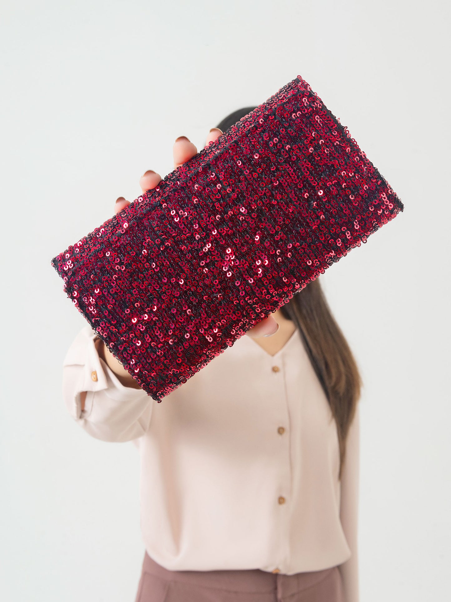 Sequins Embellished Wallet