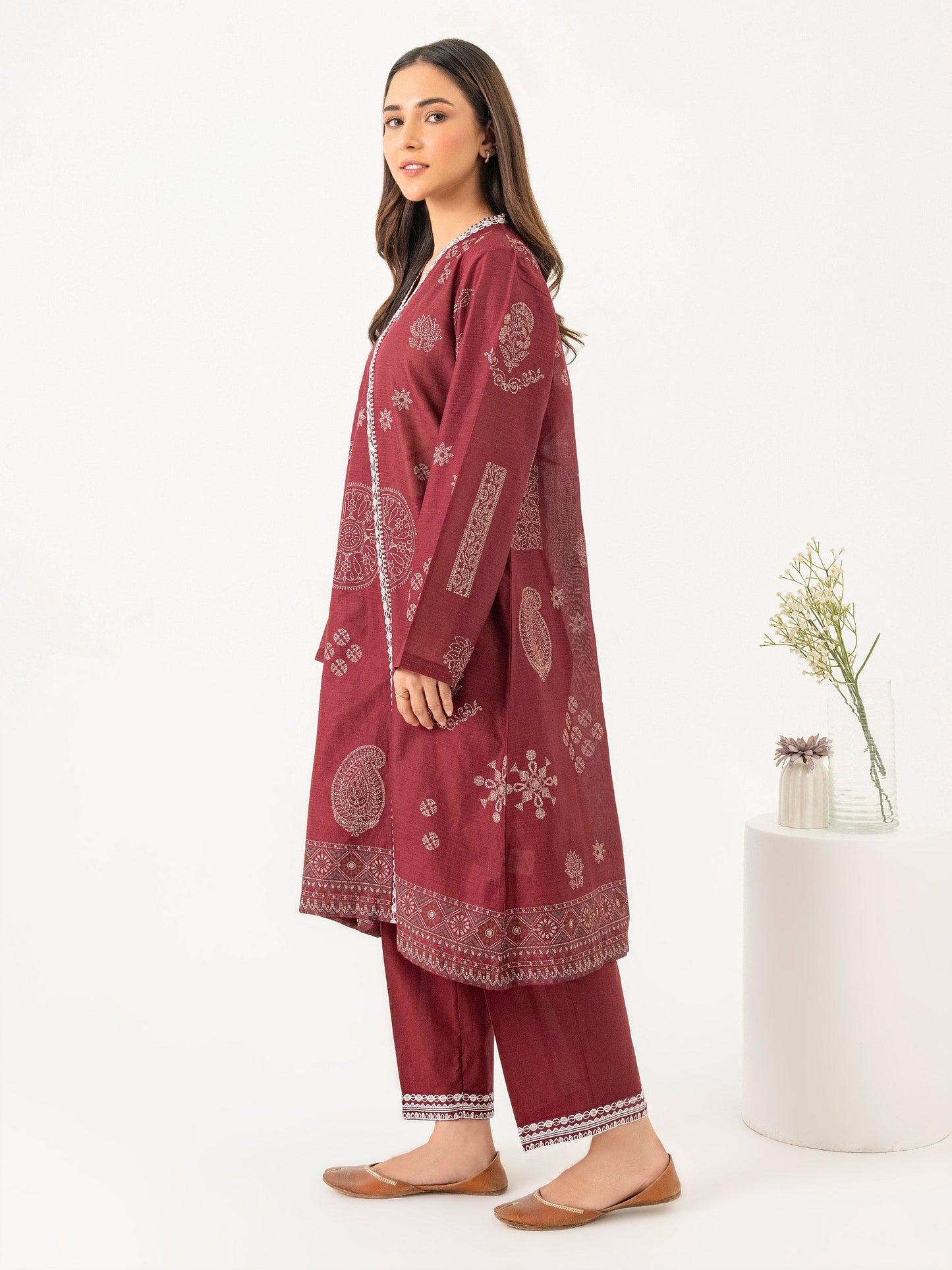 2 Piece Lawn Suit-Embroidered (Pret)