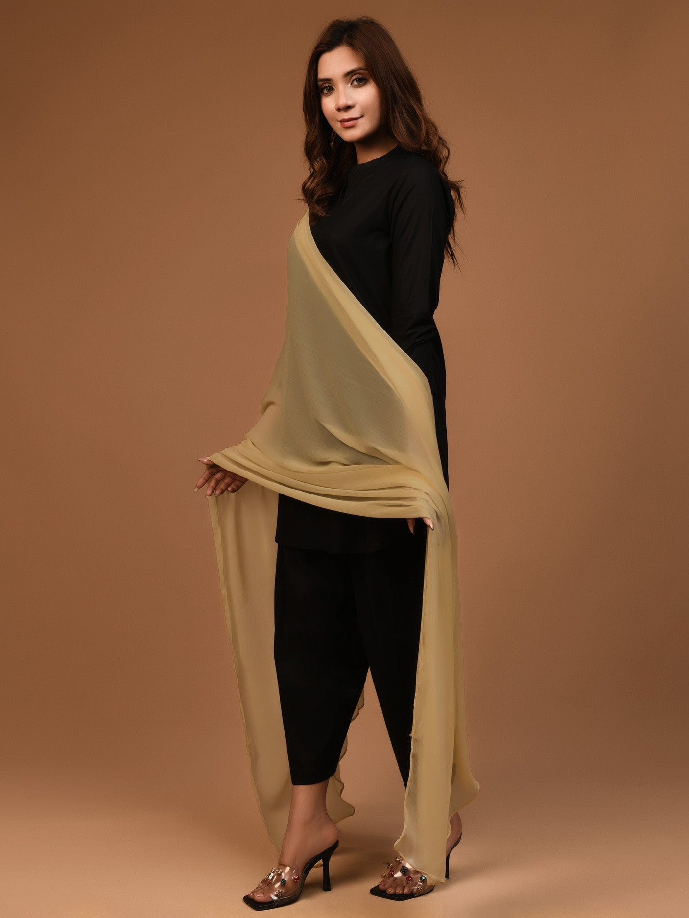 Dyed Chiffon Dupatta