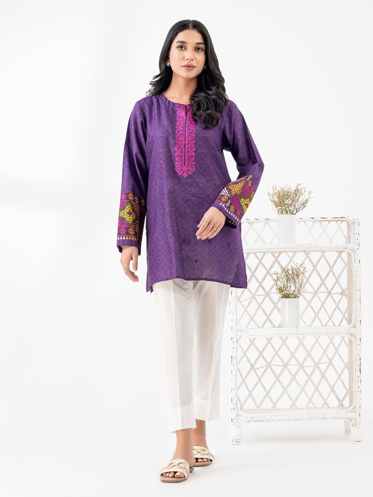 Lawn Kurti-Embroidered (Pret)