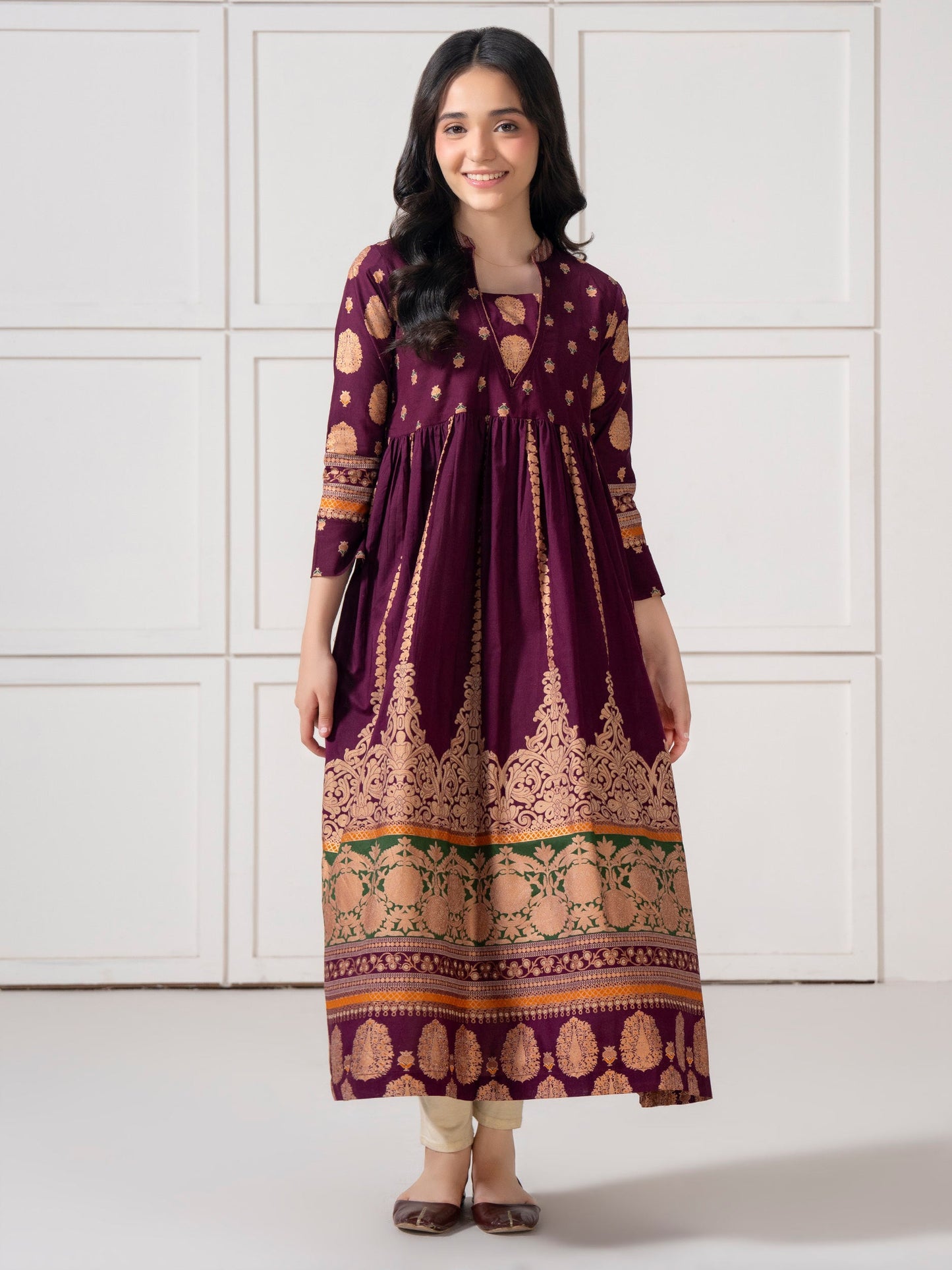 Lawn Frock-Paste Print