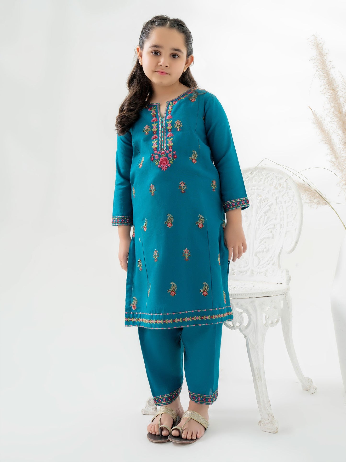 2 Piece Khaddar Suit-Embroidered