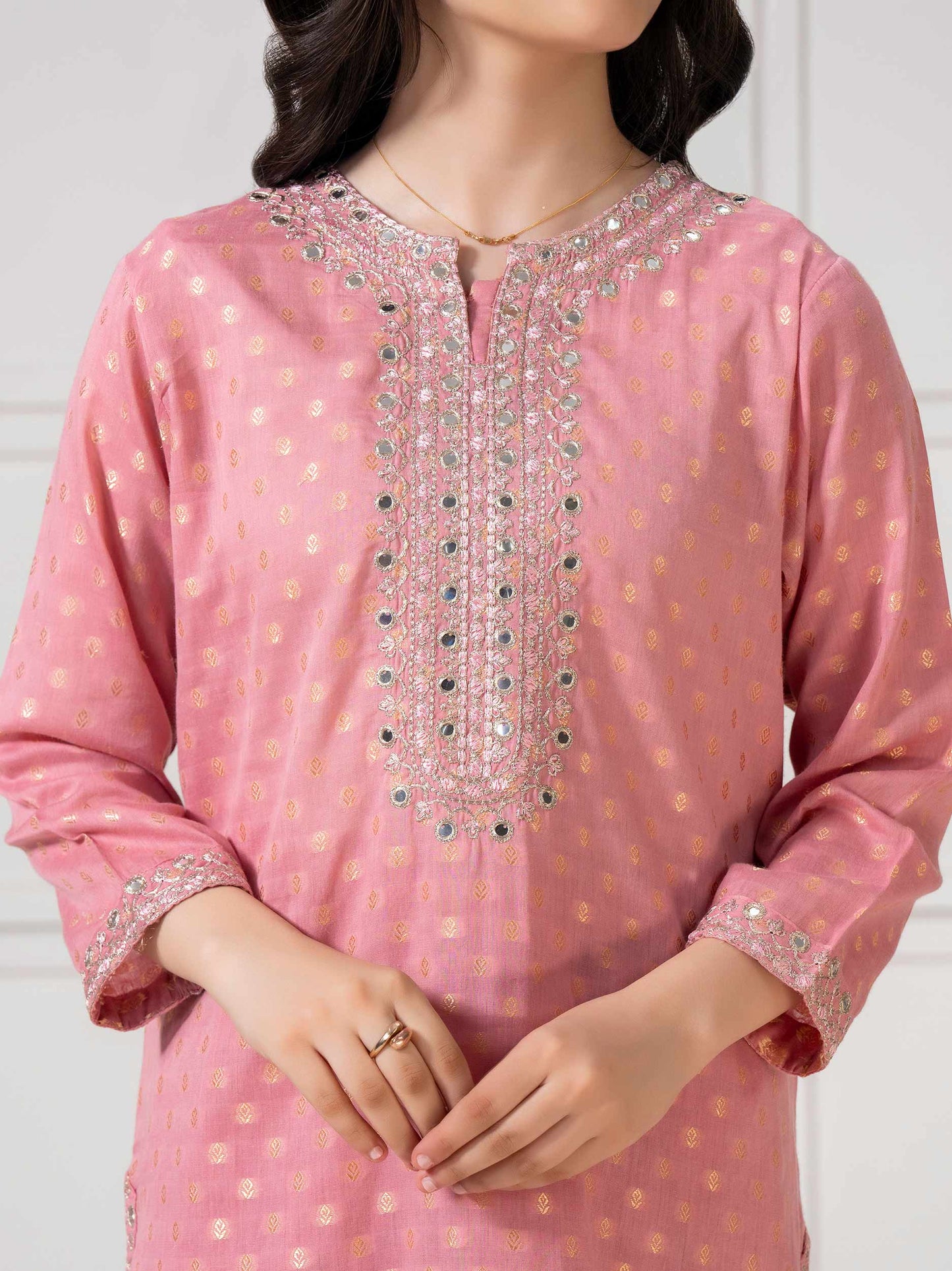 2 Piece Jacquard Suit-Embroidered