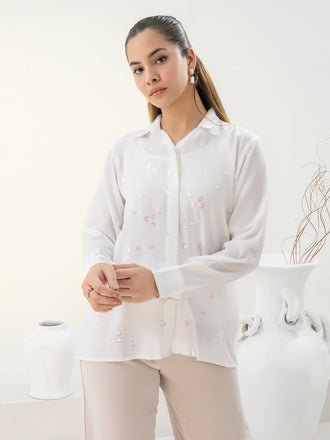 embroidered-crepe-top