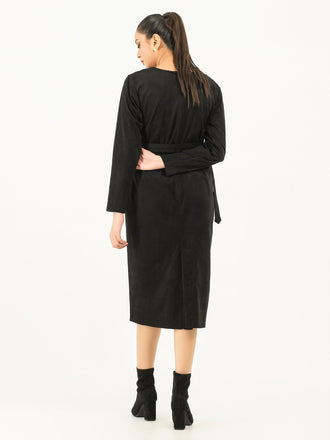 belted-suede-dress
