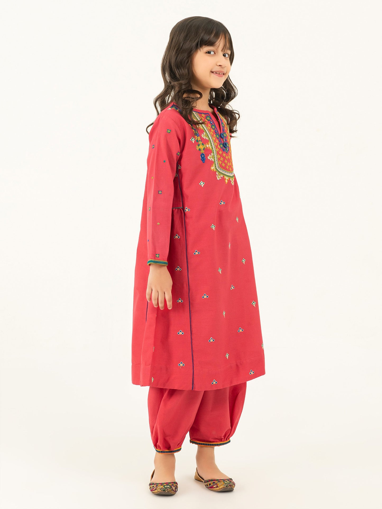 2 Piece Winter Cotton Suit-Embroidered (Pret)