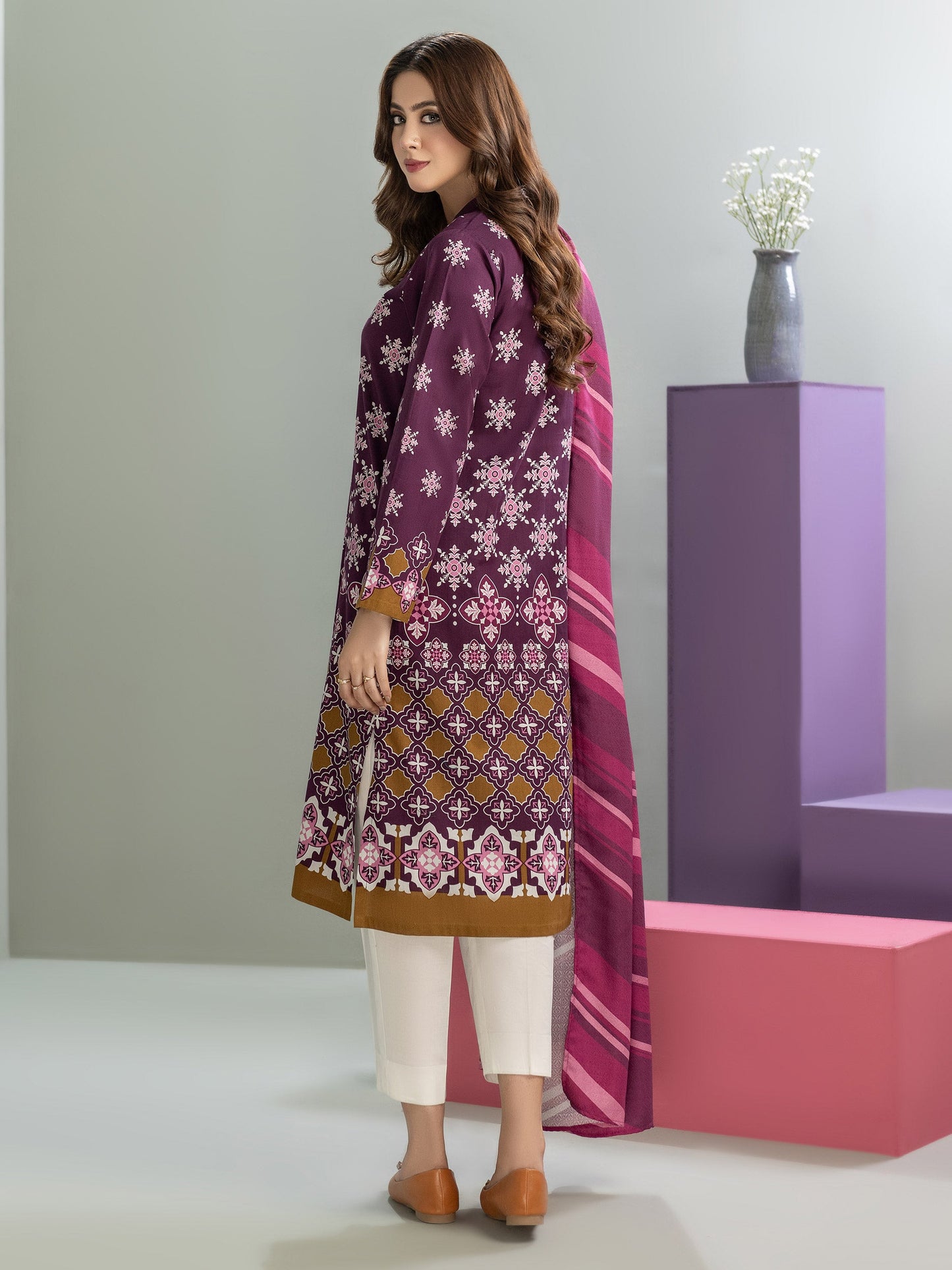 2 Piece Winter Cotton Suit-Printed (Pret)