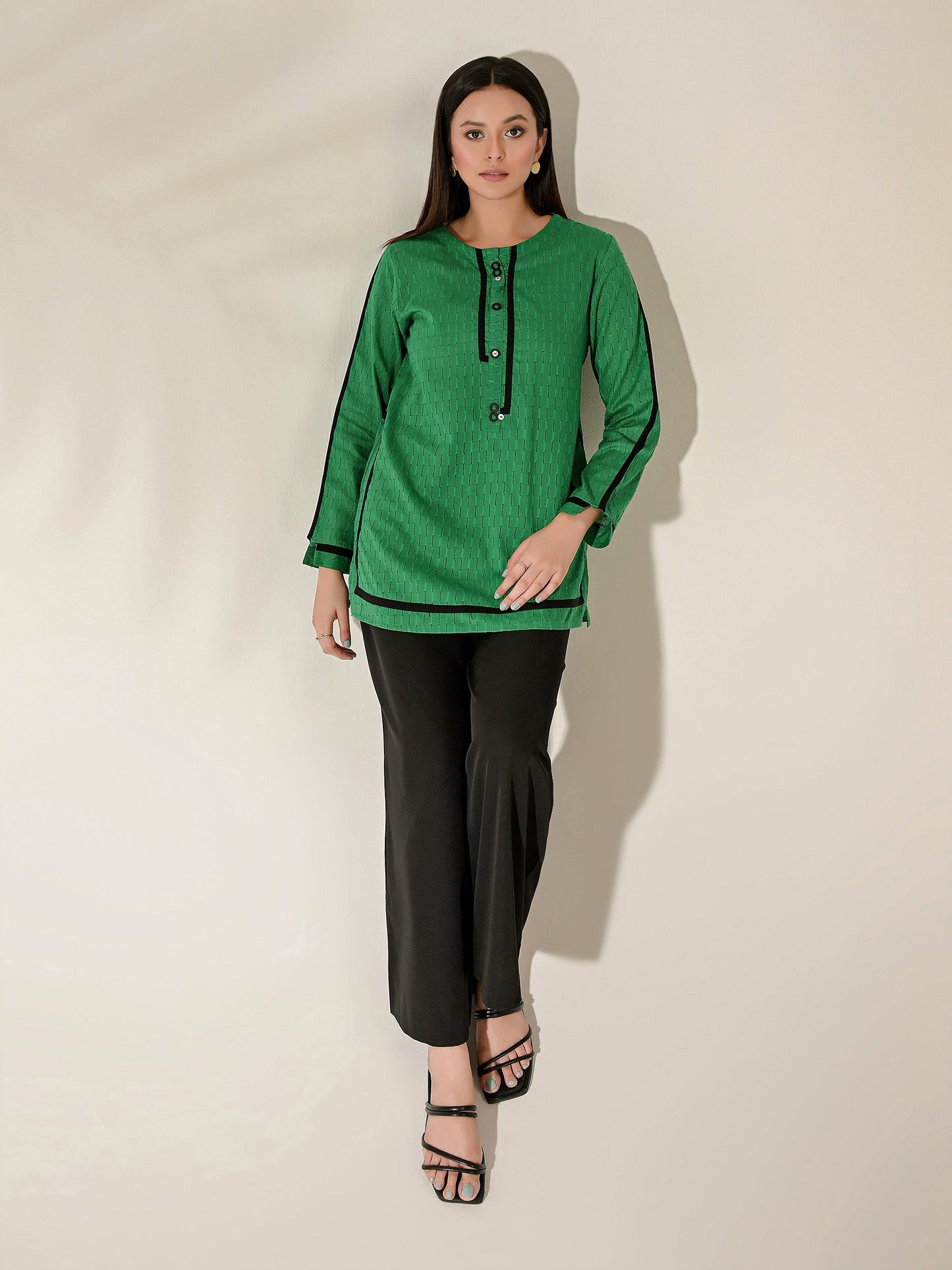 Texture Lawn Kurti-Dyed (Pret)