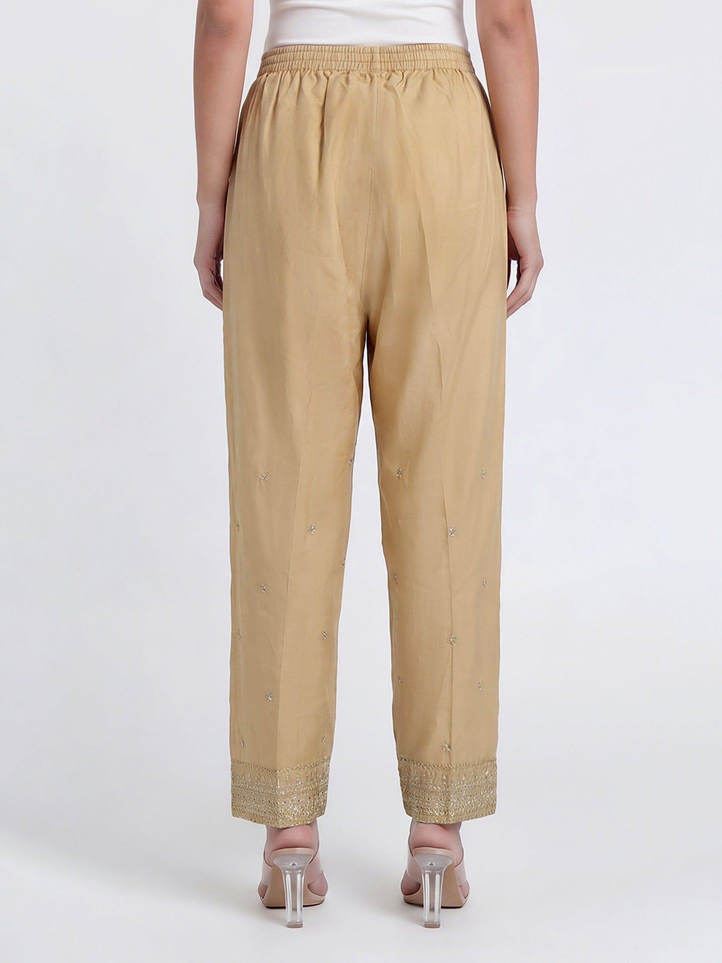 Cambric Trousers- Embroidered (Pret)