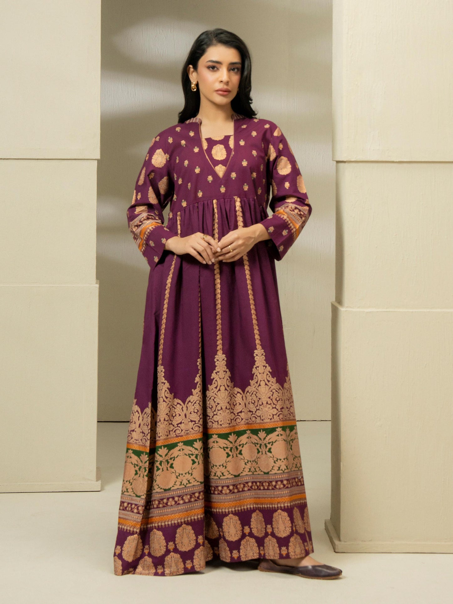 Lawn Shirt-Paste Print (Pret)