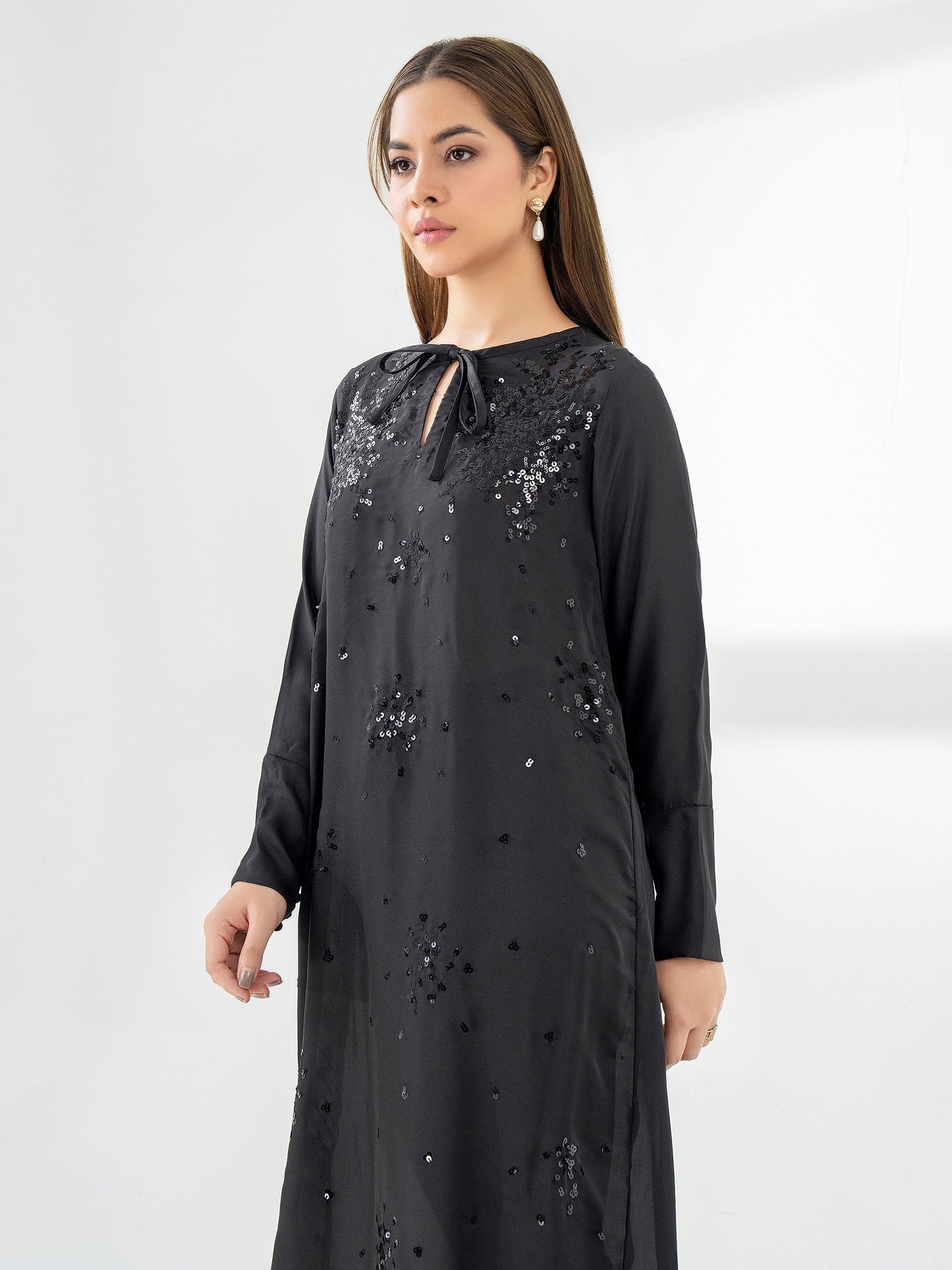 Silk Shirt-Embroidered (Pret)