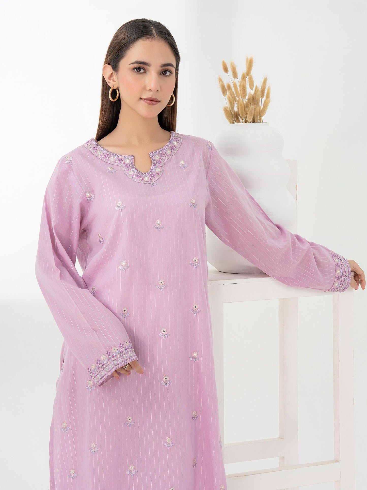 Yarn Dyed Shirt-Embroidered (Pret)