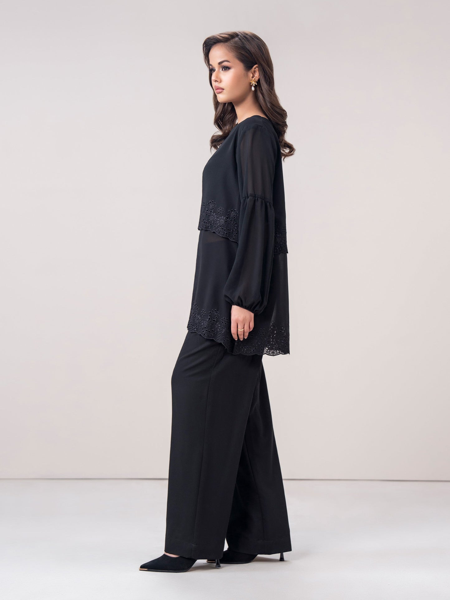 Chiffon Top- Embroidered