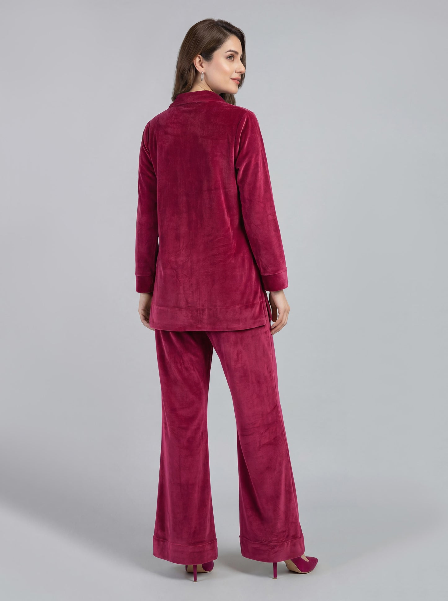 Velour Co-ord Set- Embellished