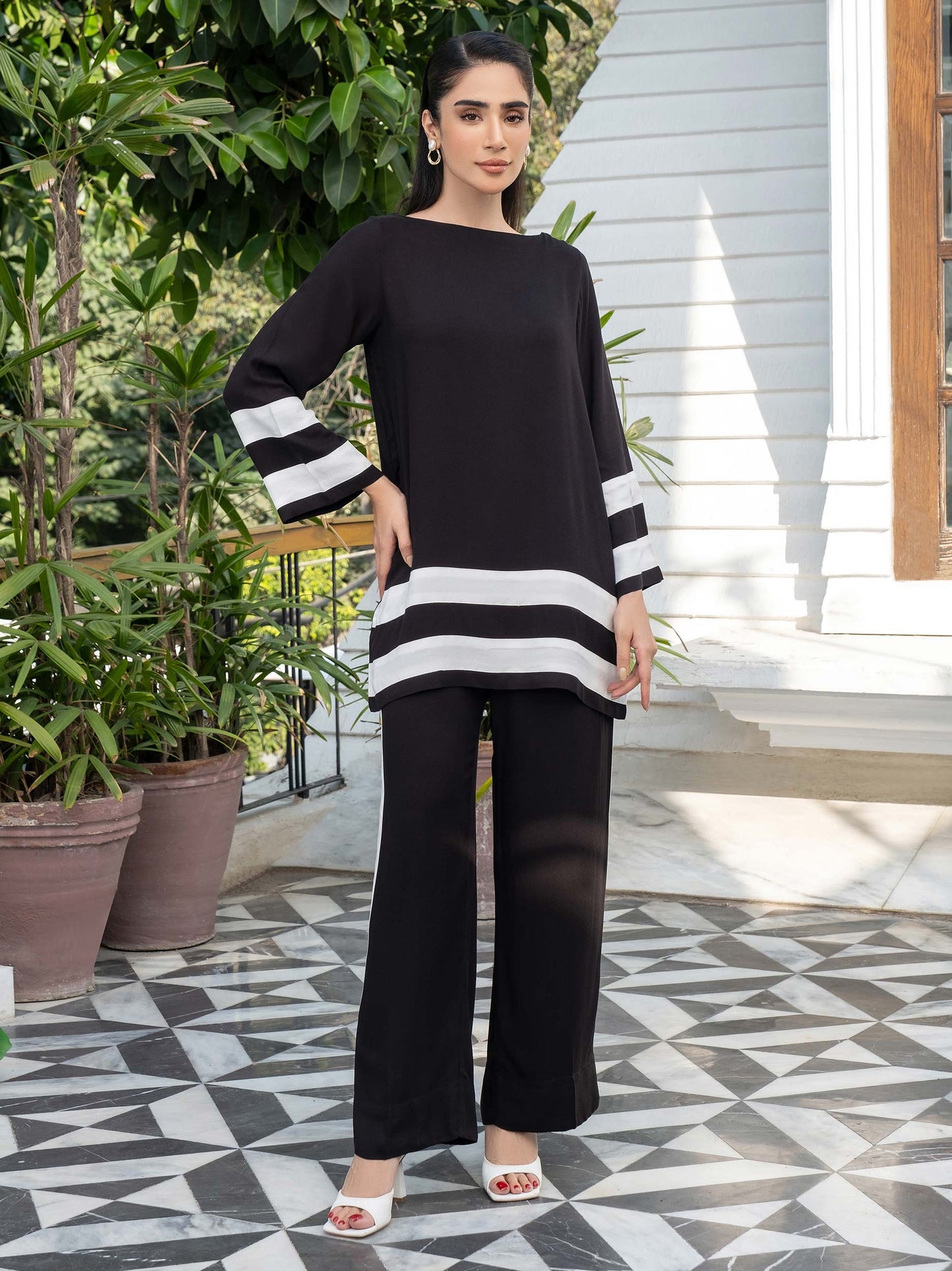 Dyed Color Block Marina Co-Ord Set