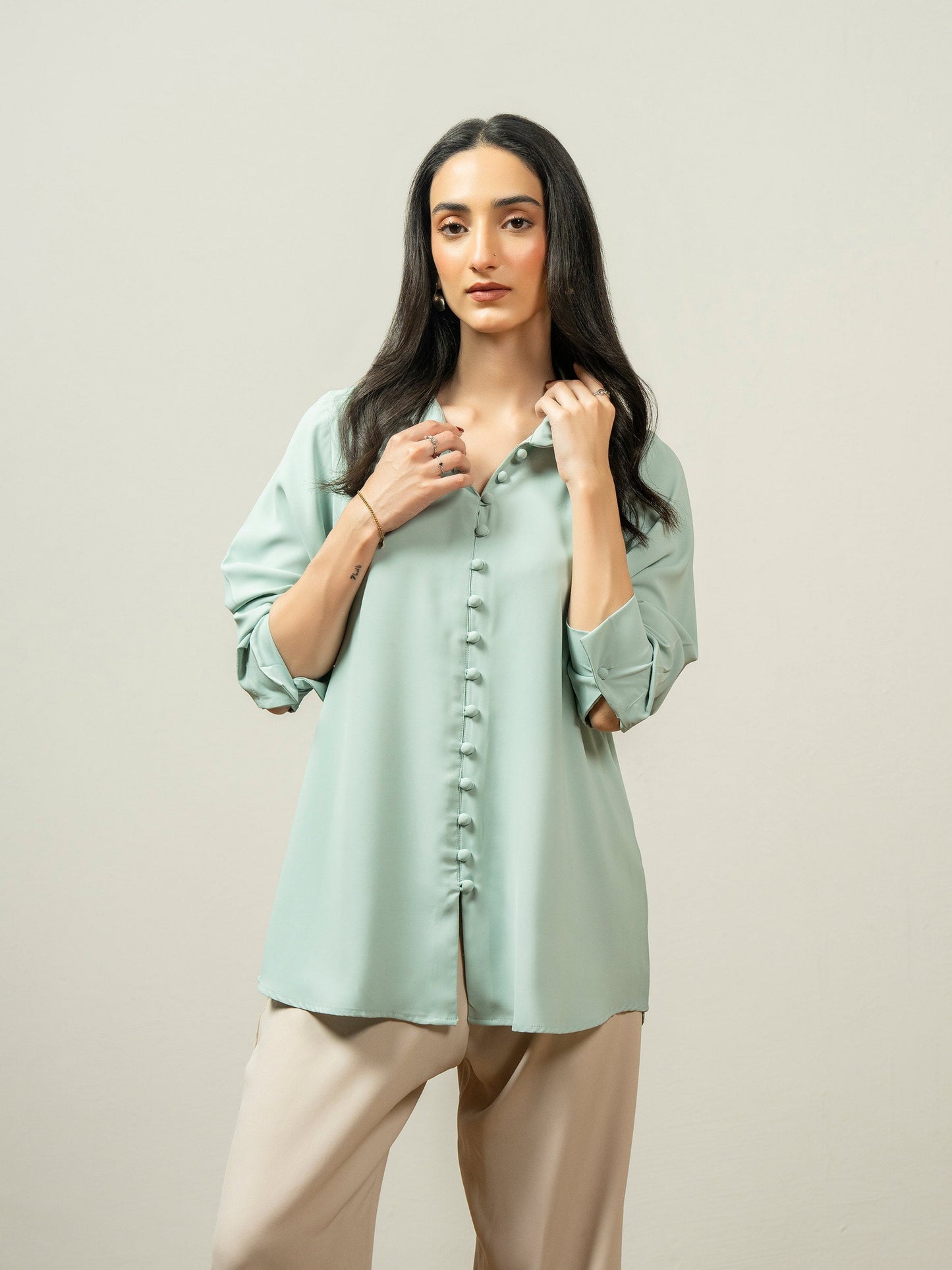 Dyed Silk Top