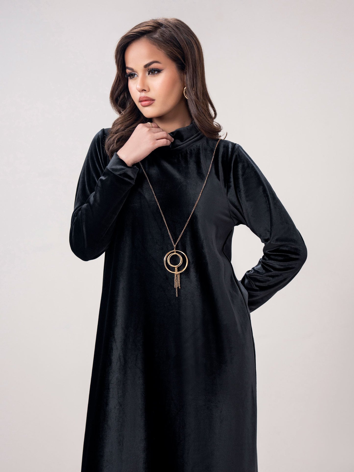 Velour Dress (Pret)